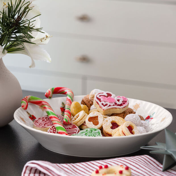VILLEROY & BOCH Toy's Fantasy Ciotola Coppa Pupazzo di Neve 25cm Porcellana Tavola di Natale
