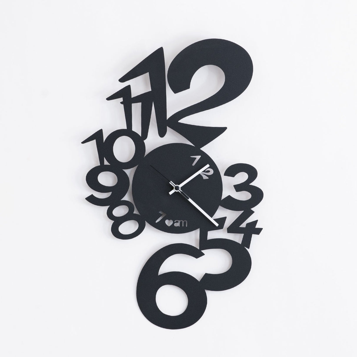 Orologio da parete Lupin Arti e Mestieri in metallo nero 50 cm