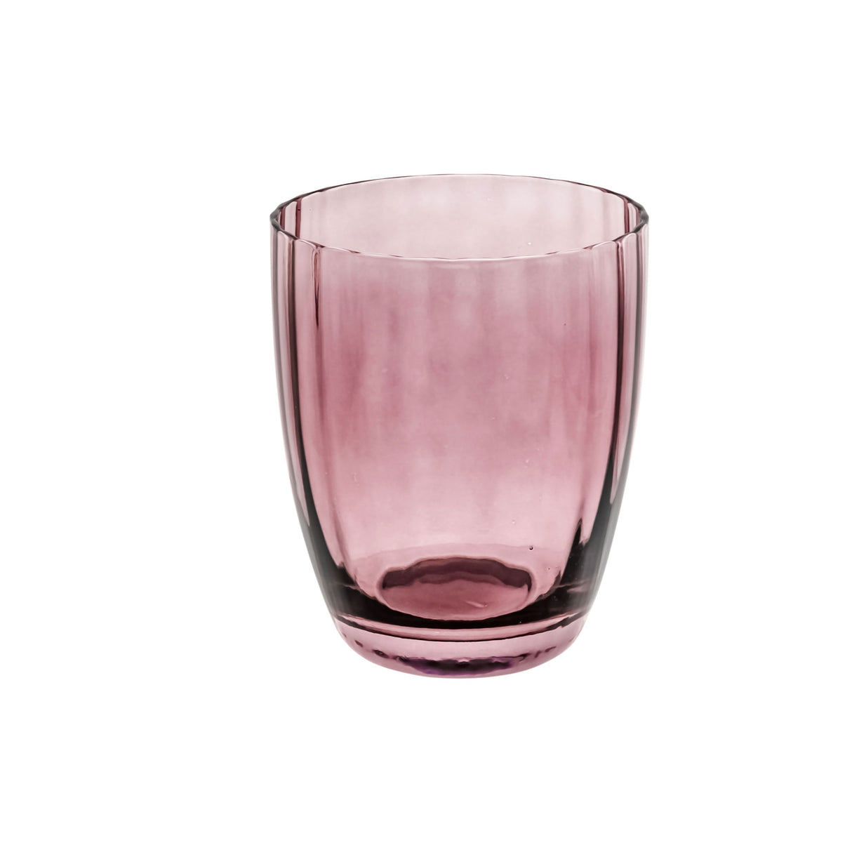 ROSE & TULIPANI Prismia Bicchiere Acqua Set 6 Pezzi 310ml Rosa Pasta di Vetro