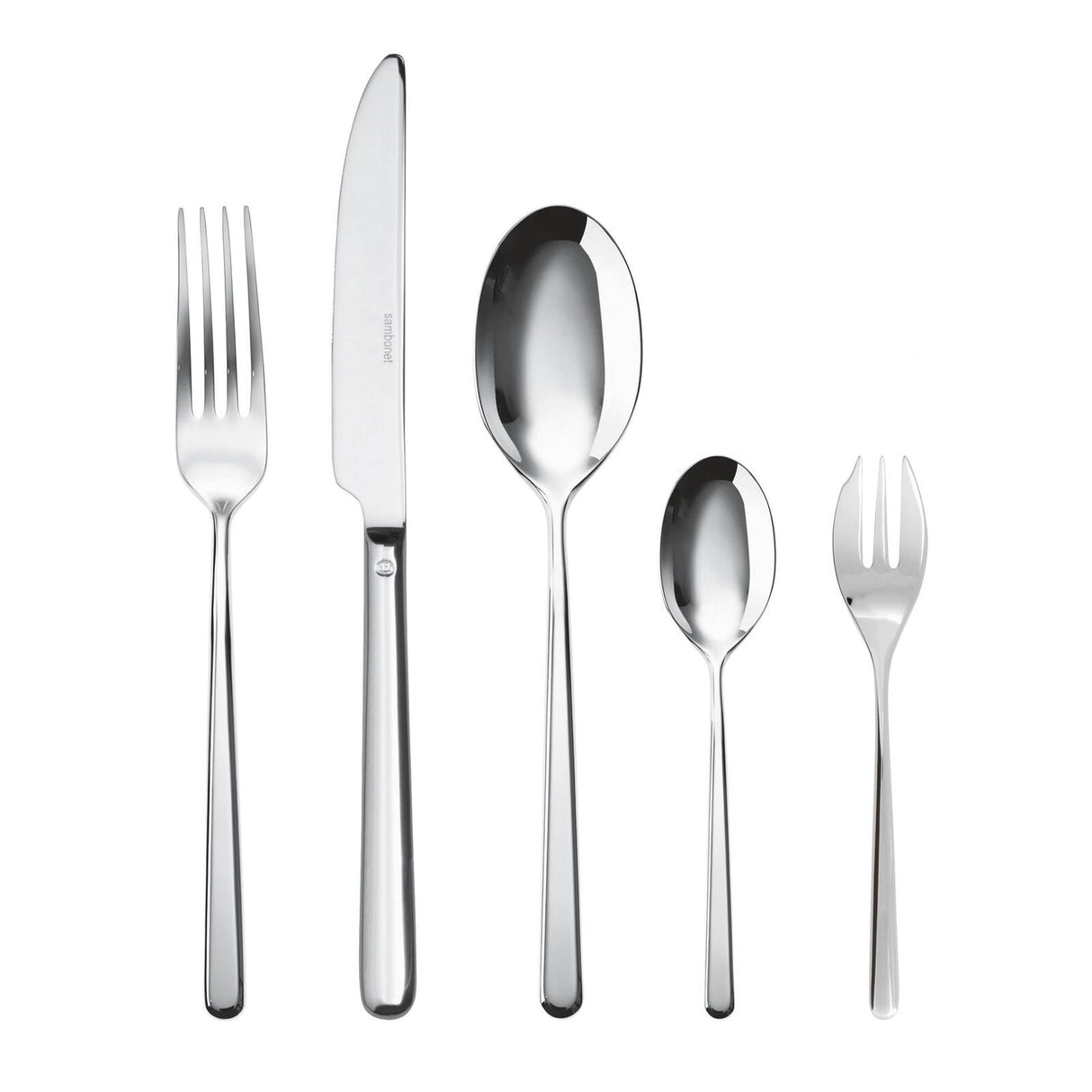Set posate Linear Sambonet in acciaio inox 30 pezzi per 6 persone