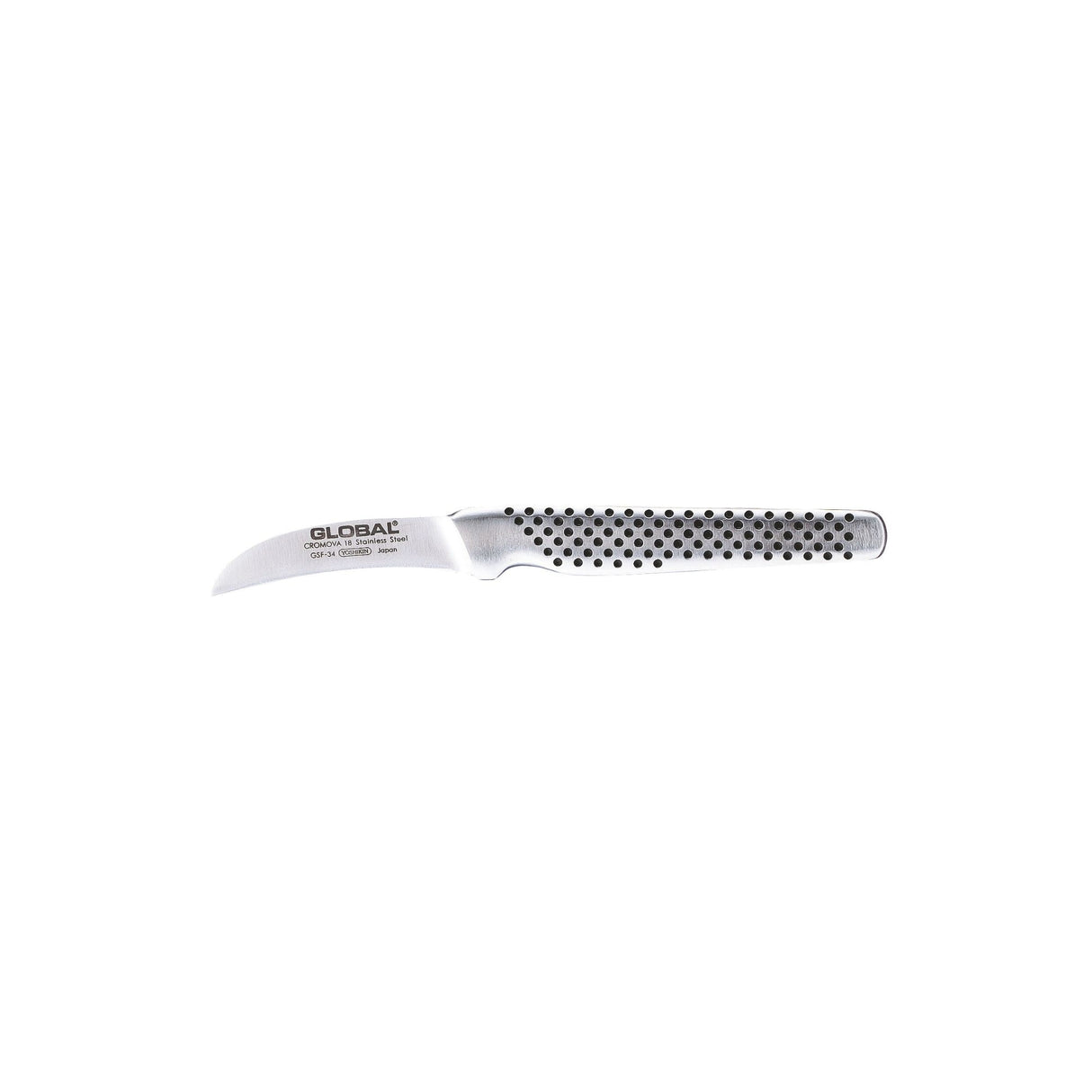 Coltello spelucchino curvo Global in acciaio inox 5 cm GSF-34