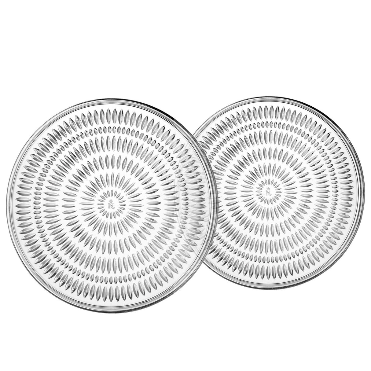 Set piatti dessert Ethno Nachtmann in cristallo lavorato 22 cm 2 pezzi