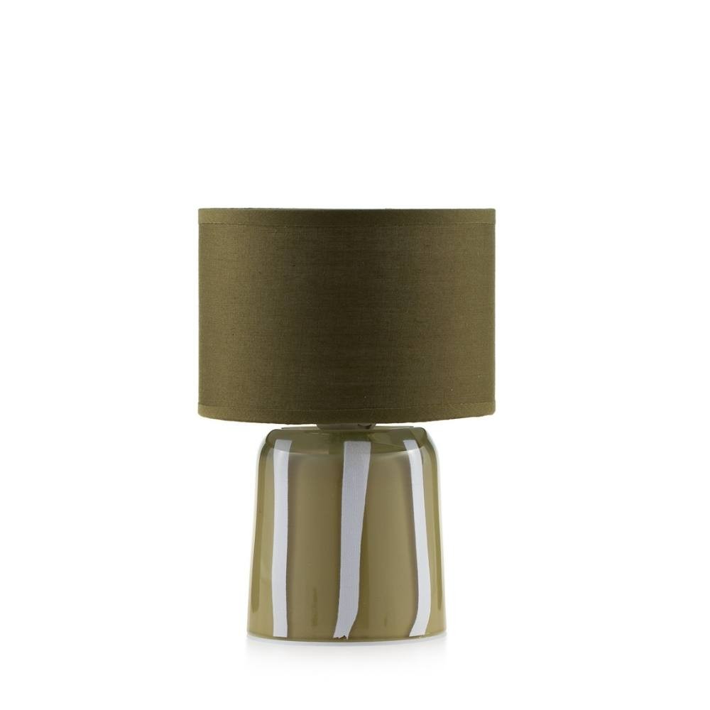 Lampada da tavolo Rayon Emò Italia in vetro a righe verdi 13x20 cm