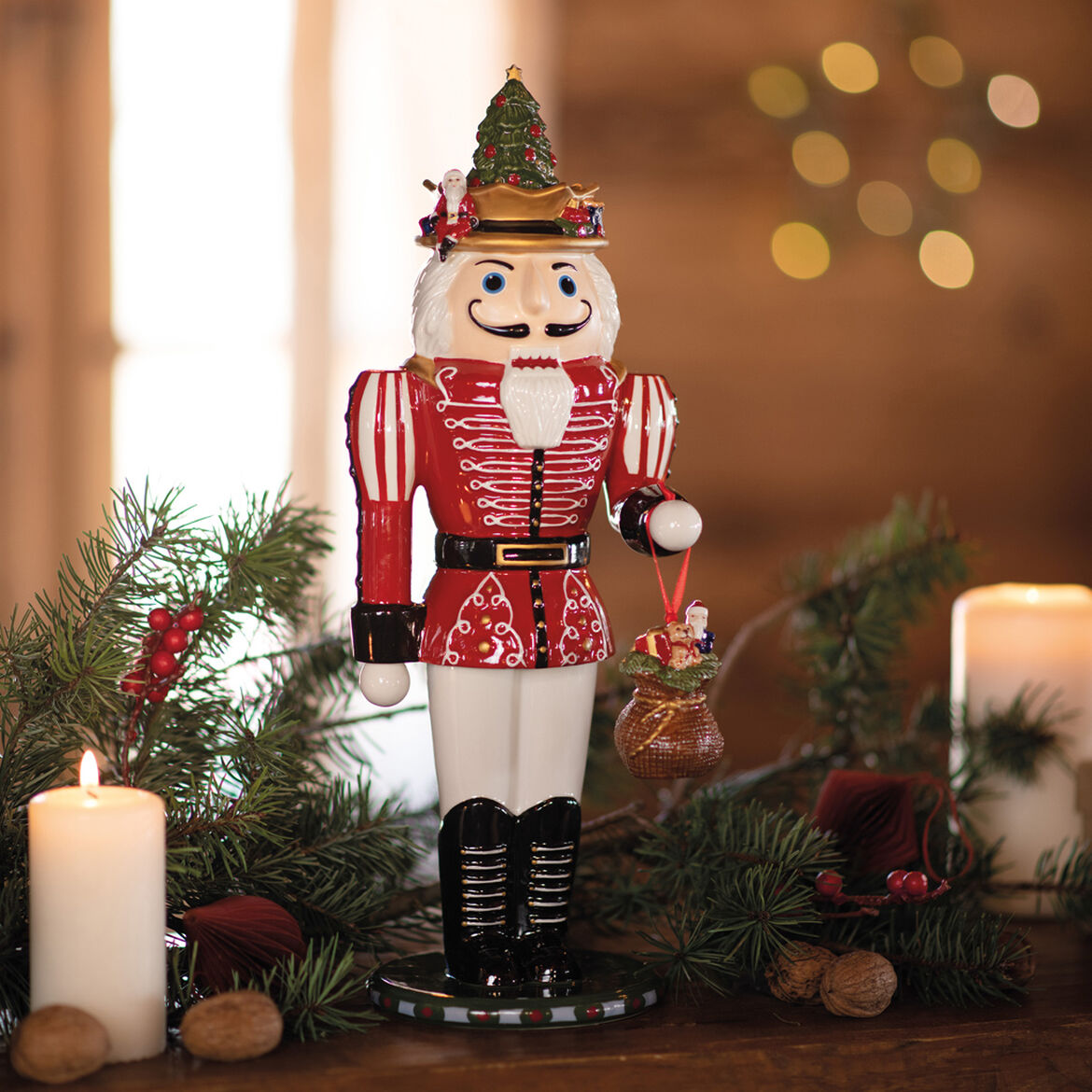 VILLEROY & BOCH Christmas Toys Memory Decorazione Natalizia Schiaccianoci 37cm Porcellana