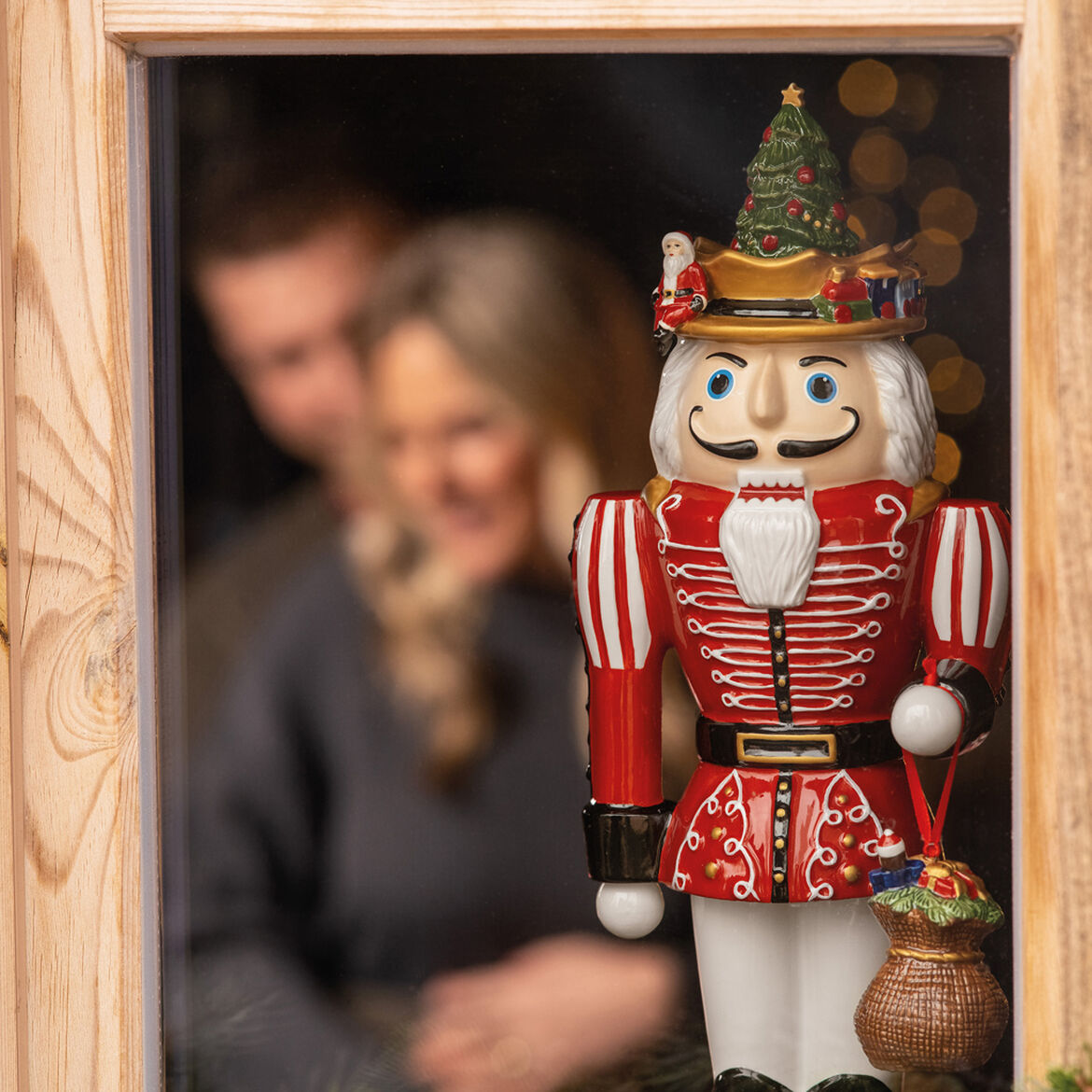 VILLEROY & BOCH Christmas Toys Memory Decorazione Natalizia Schiaccianoci 37cm Porcellana