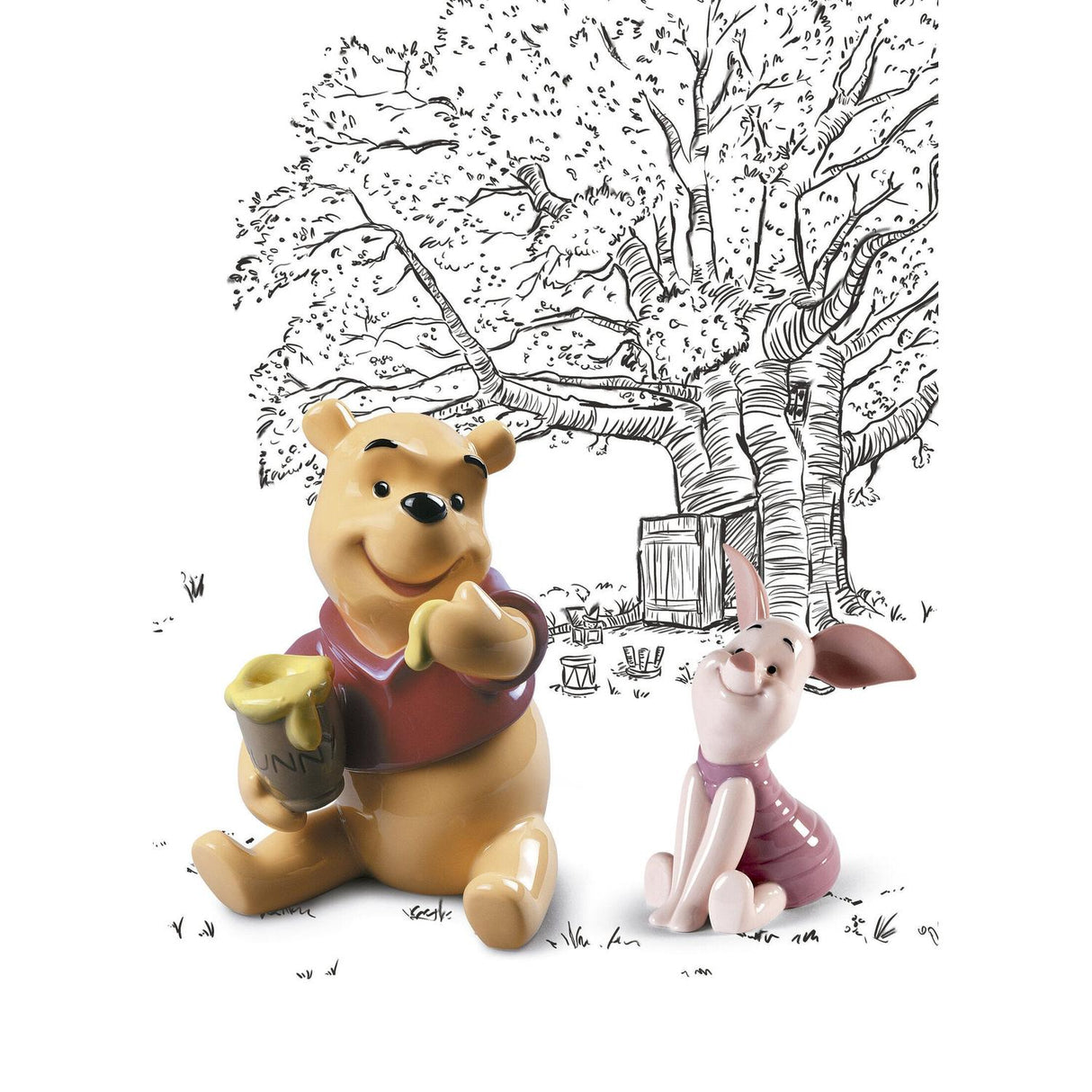 LLADRO' Figurina Piglet 11x7cm Porcellana