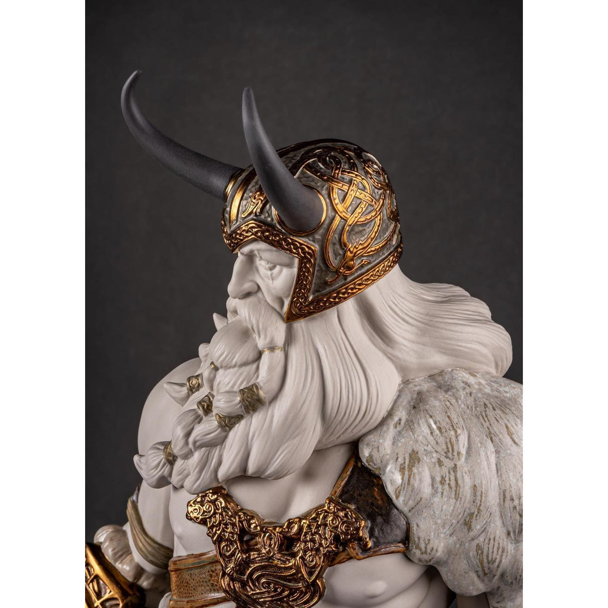 LLADRO' Scultura Odin 70x34cm Porcellana