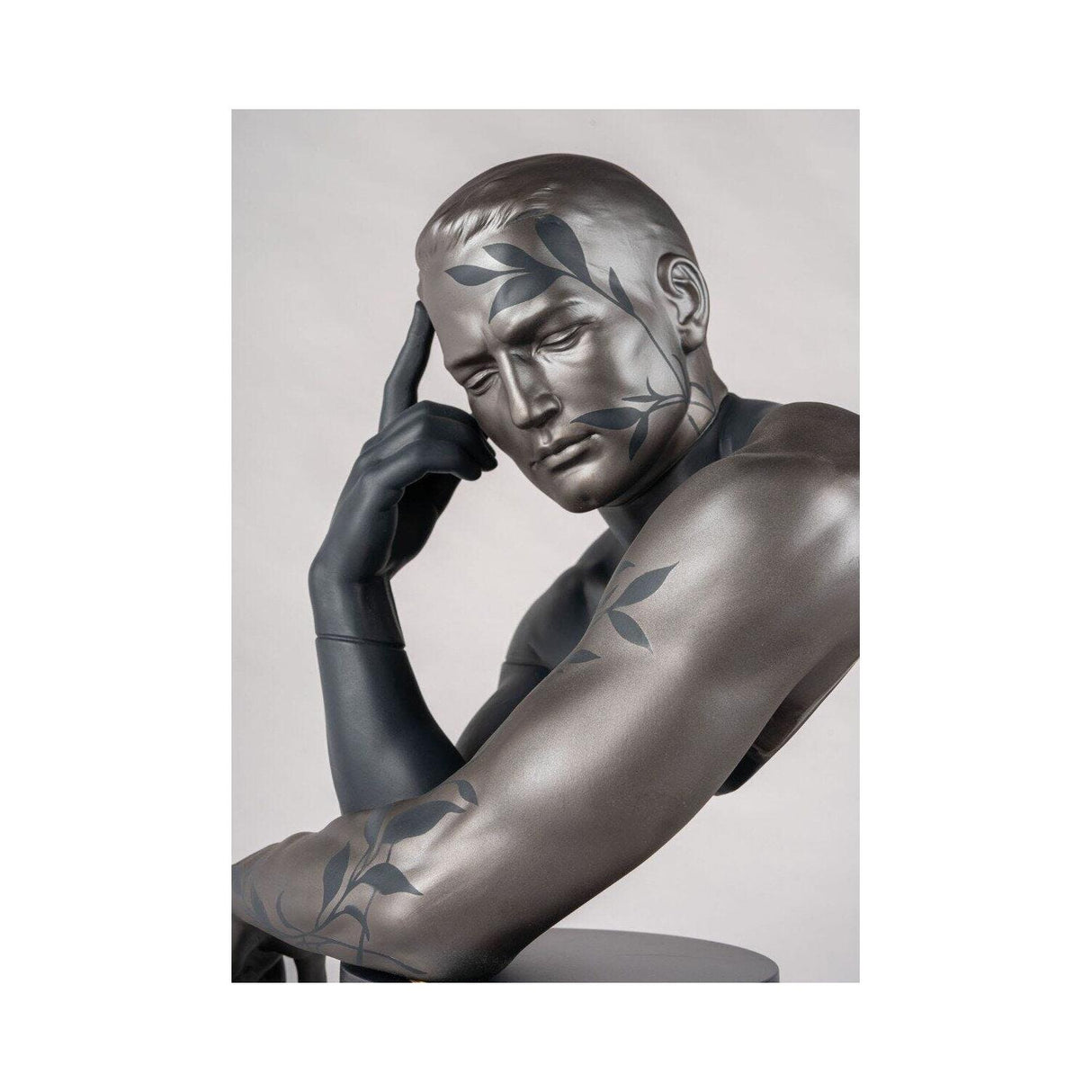 LLADRO' Scultura Riflessi Della Natura Lui 51x29cm Porcellana