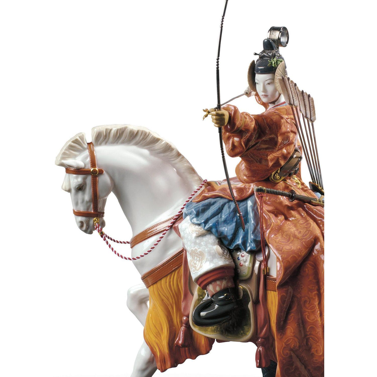 LLADRO' Scultura Arciere Yabusame Edizione Limitata 62x42cm Porcellana
