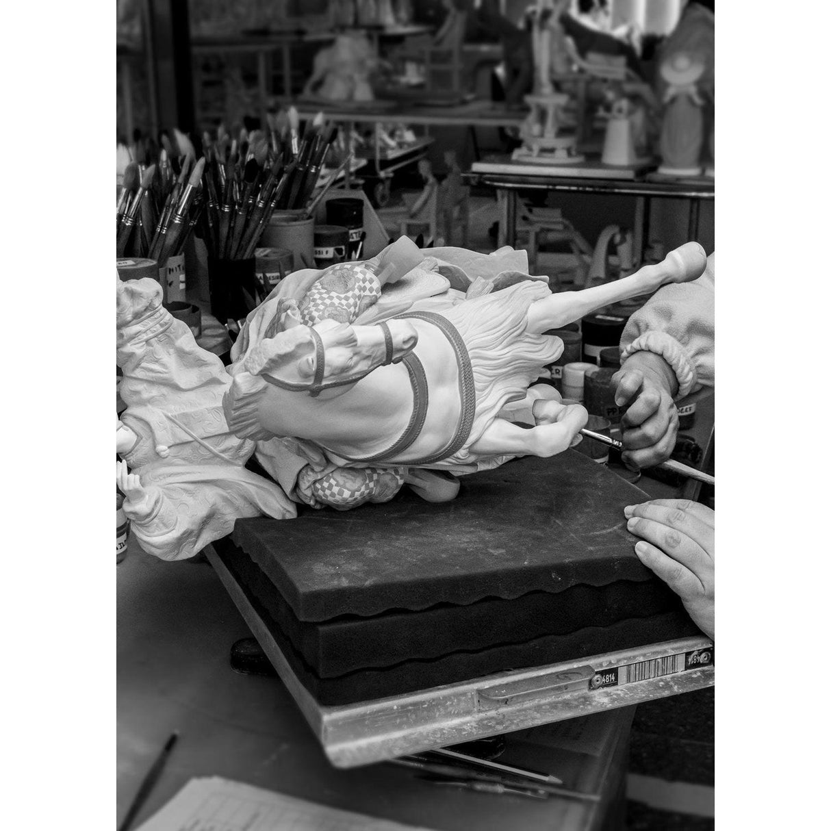 LLADRO' Scultura Arciere Yabusame Edizione Limitata 62x42cm Porcellana