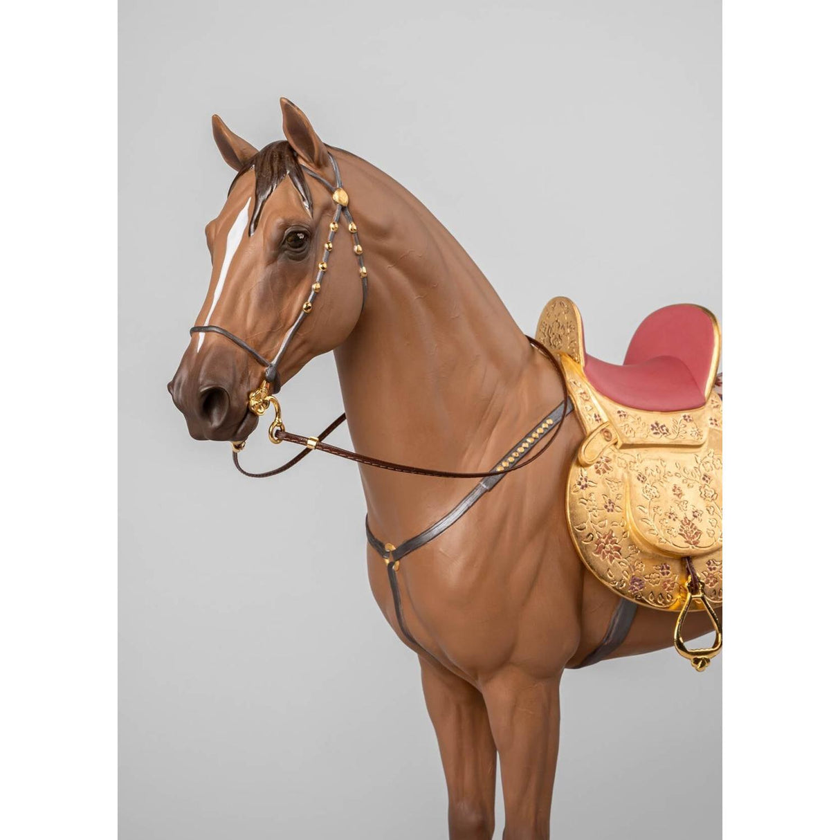 LLADRO' Scultura Cavallo Karabakh Serie Limitata 49x53cm Porcellana