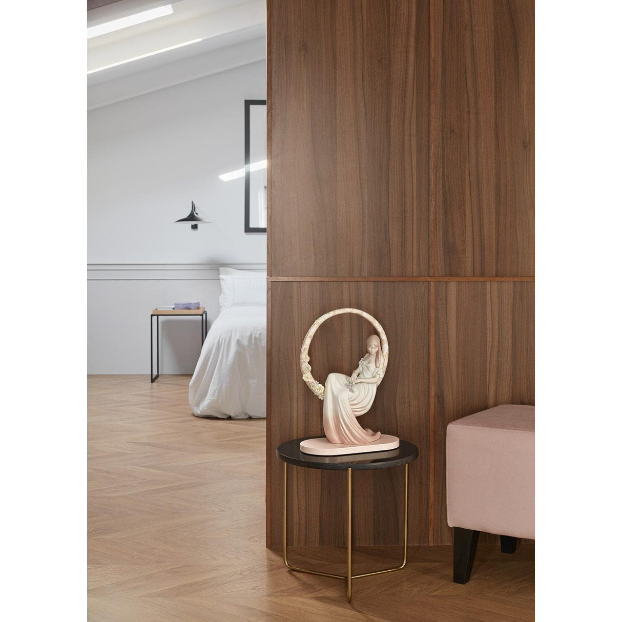 LLADRO' Scultura Nei Suoi Pensieri 43x31cm Porcellana