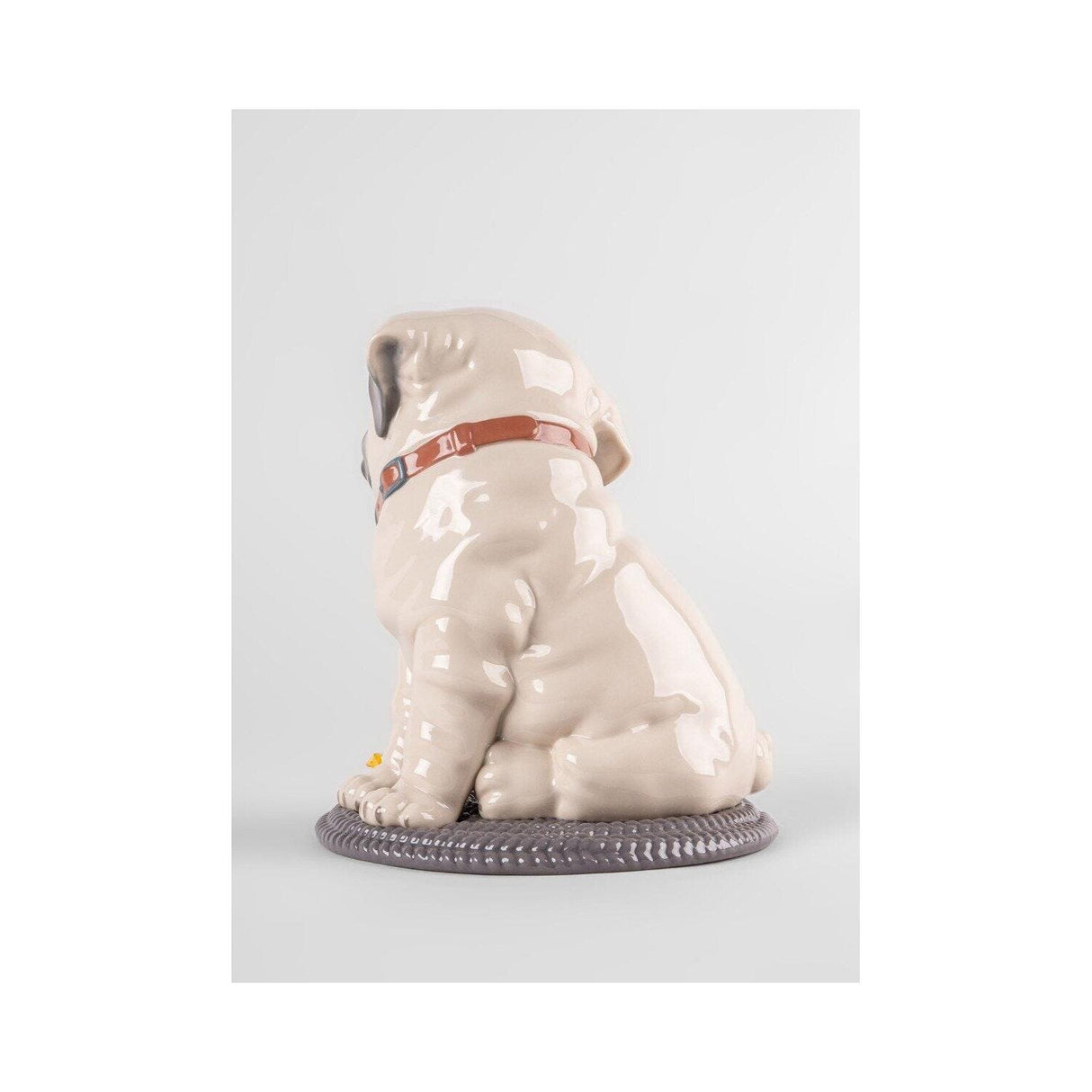 LLADRO' Scultura Puppie Pug 24x20cm Porcellana