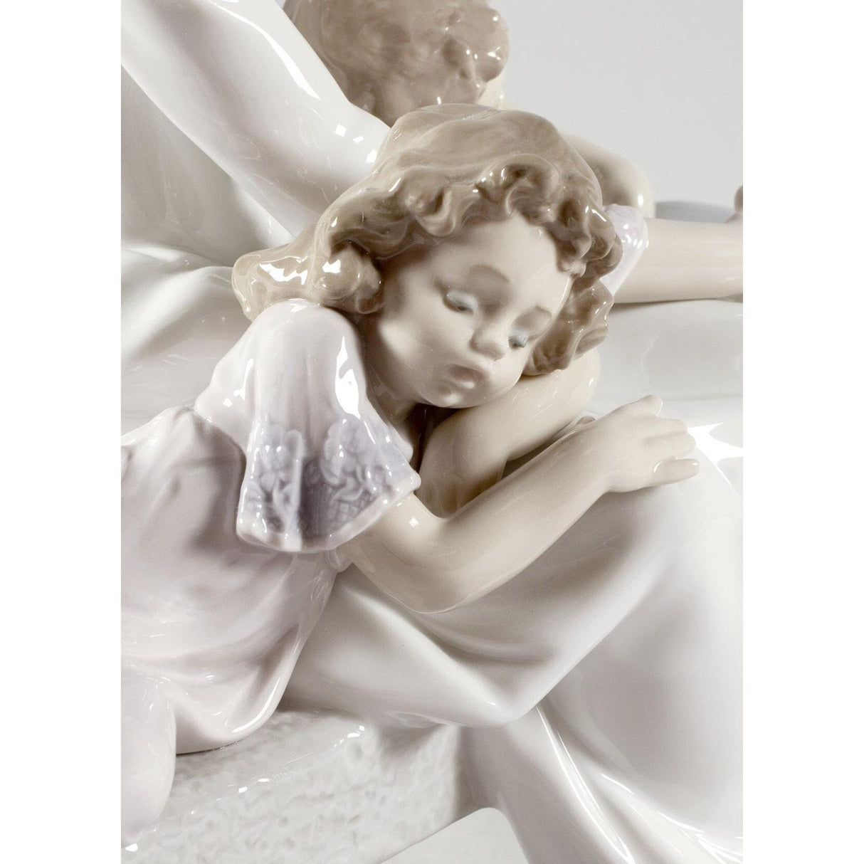 LLADRO' Figurina Madre Stanchi di Giocare 29x30cm Porcellana