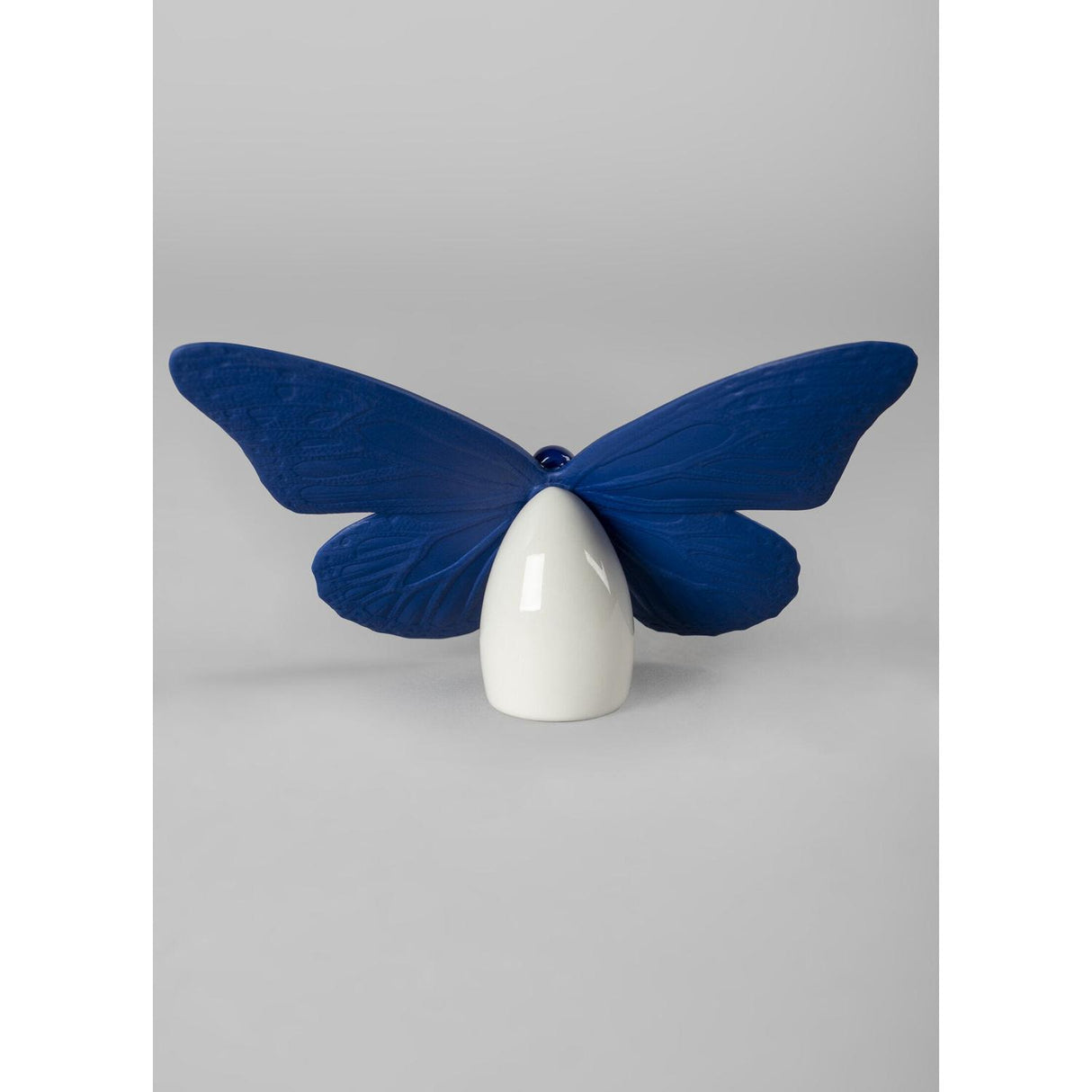 LLADRO' Figurina Farfalla Azzurro e Oro 9x14cm Porcellana