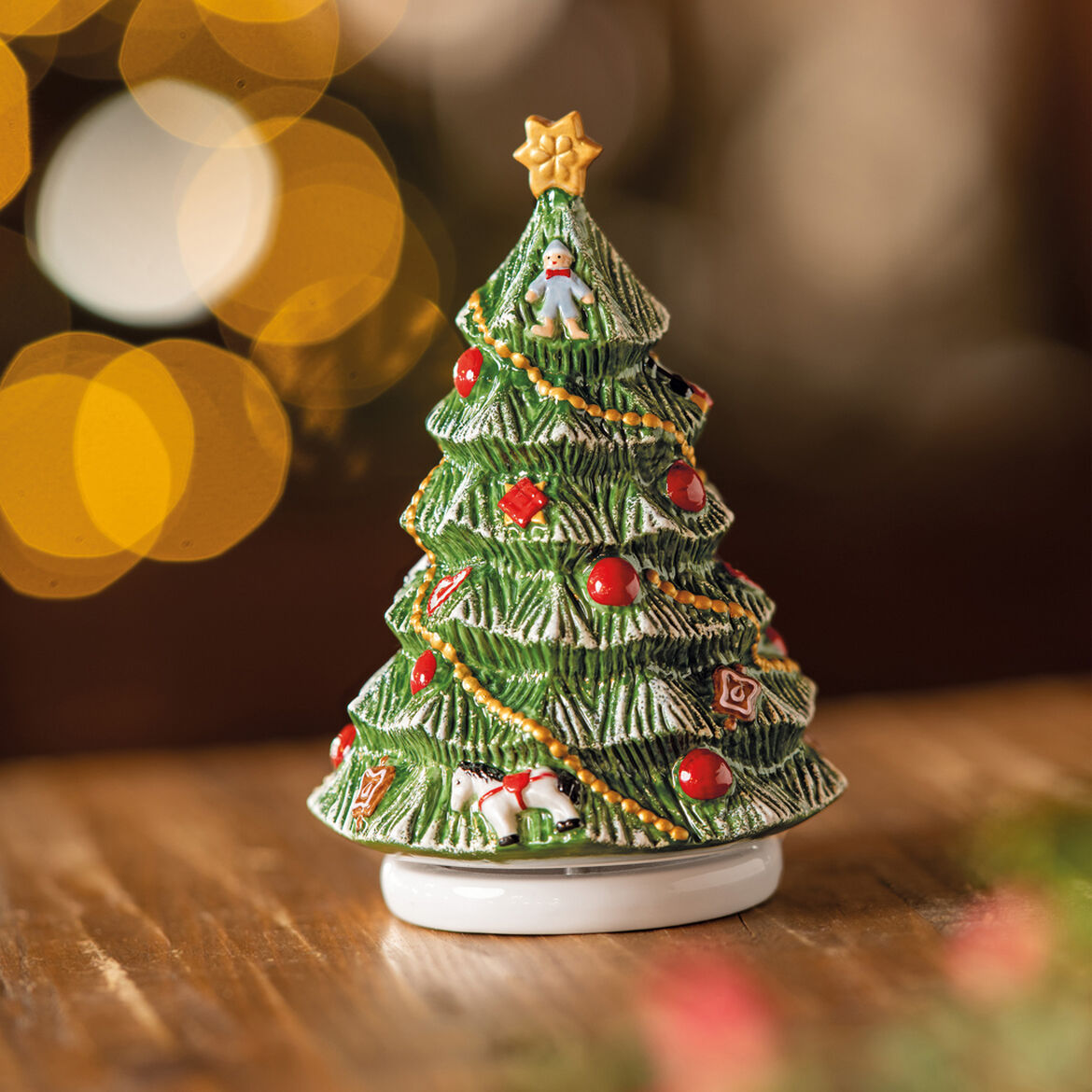 VILLEROY & BOCH Nostalgic Melody Albero Rotante Carillon Decorazione 16cm Natale