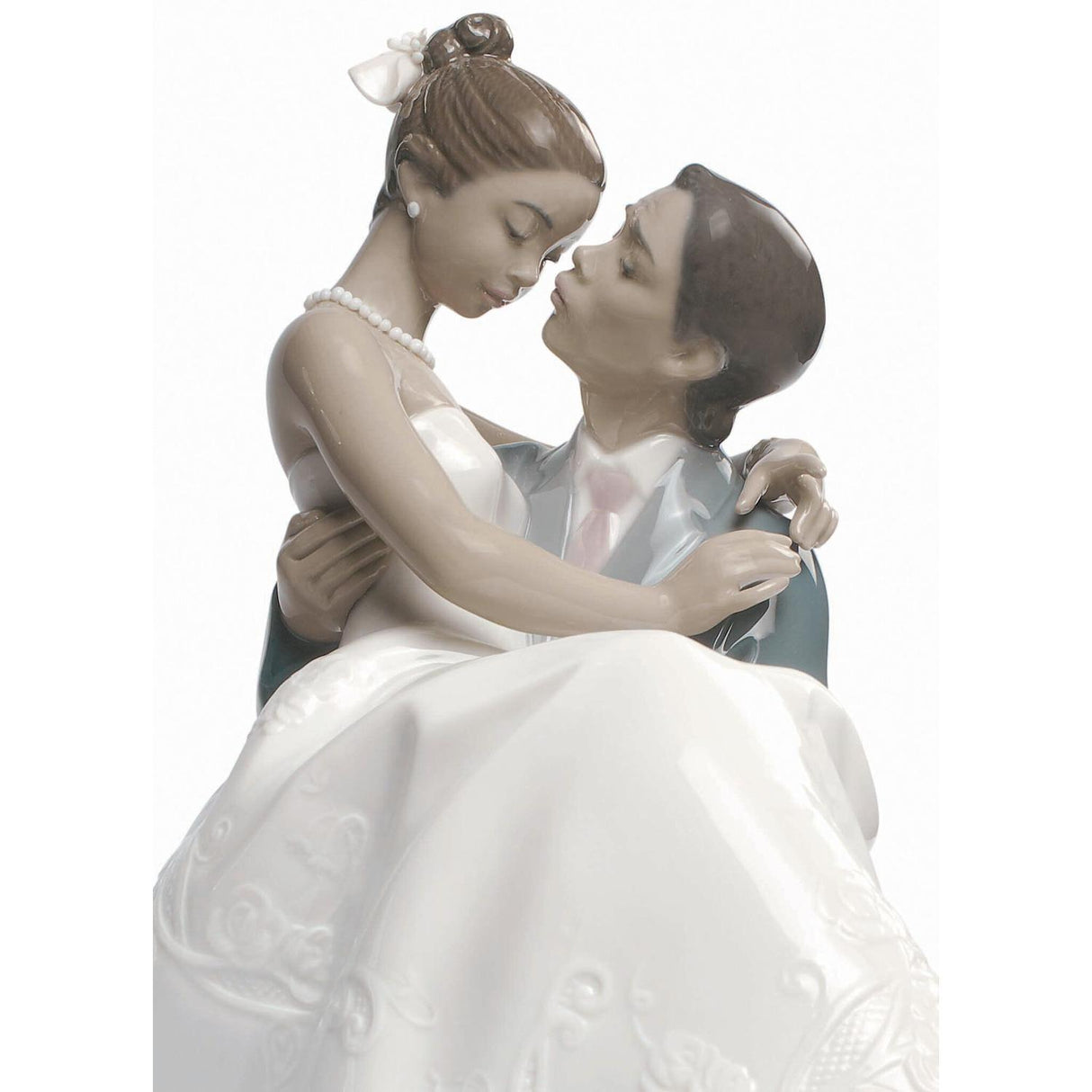 LLADRO' Figurina Coppia Il Giorno Più Felice 27x17cm Porcellana