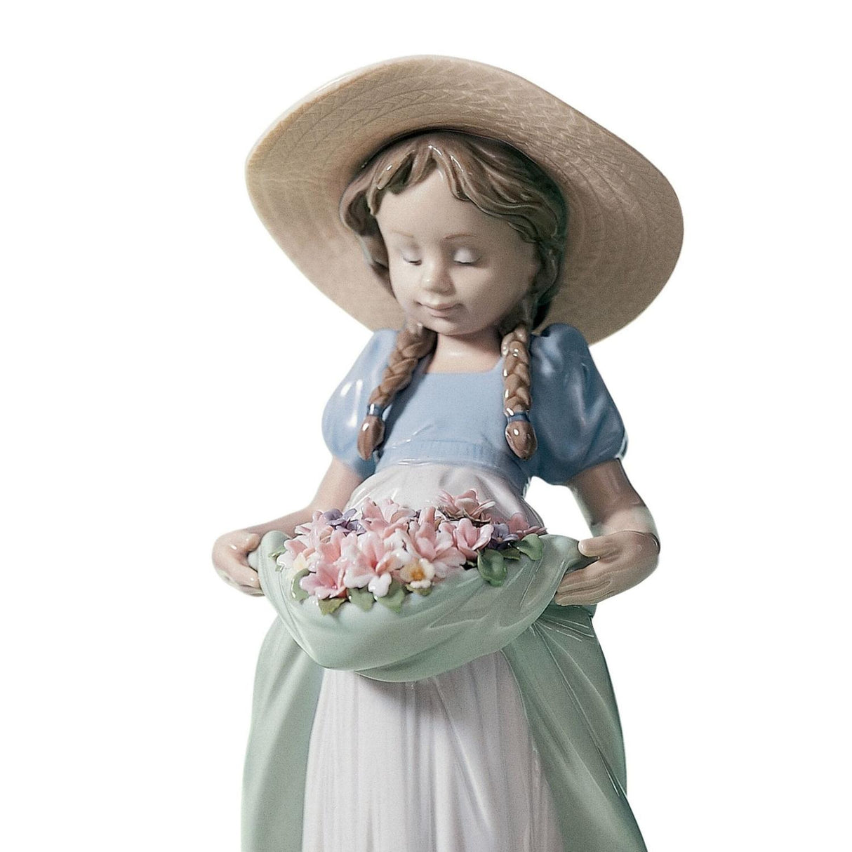 LLADRO' Figurina la Bimba Del Prato 24x13cm Porcellana