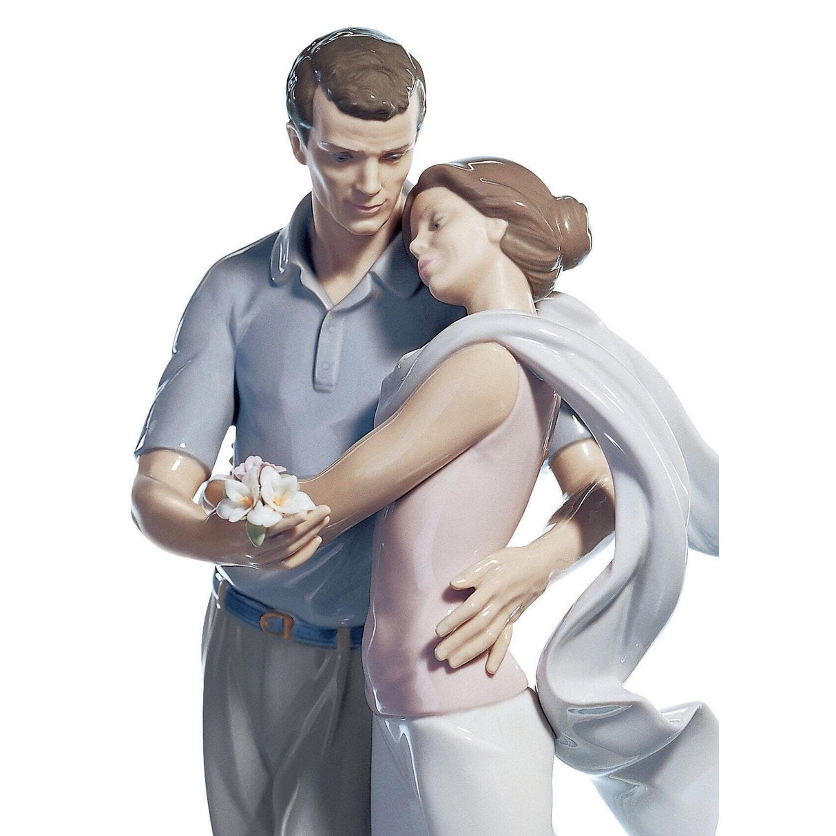 LLADRO' Figurina Coppia Tu per Me Sei Tutto 36x16cm Porcellana