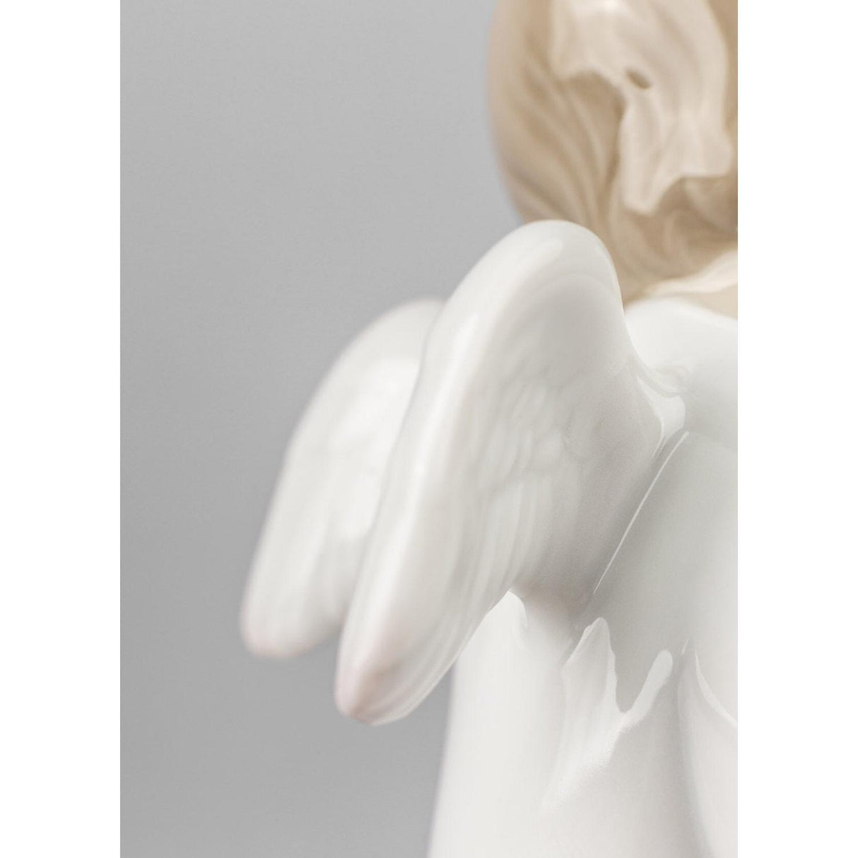 LLADRO' Figurina Il Mio Angelo Custode Blu 14x14cm Porcellana