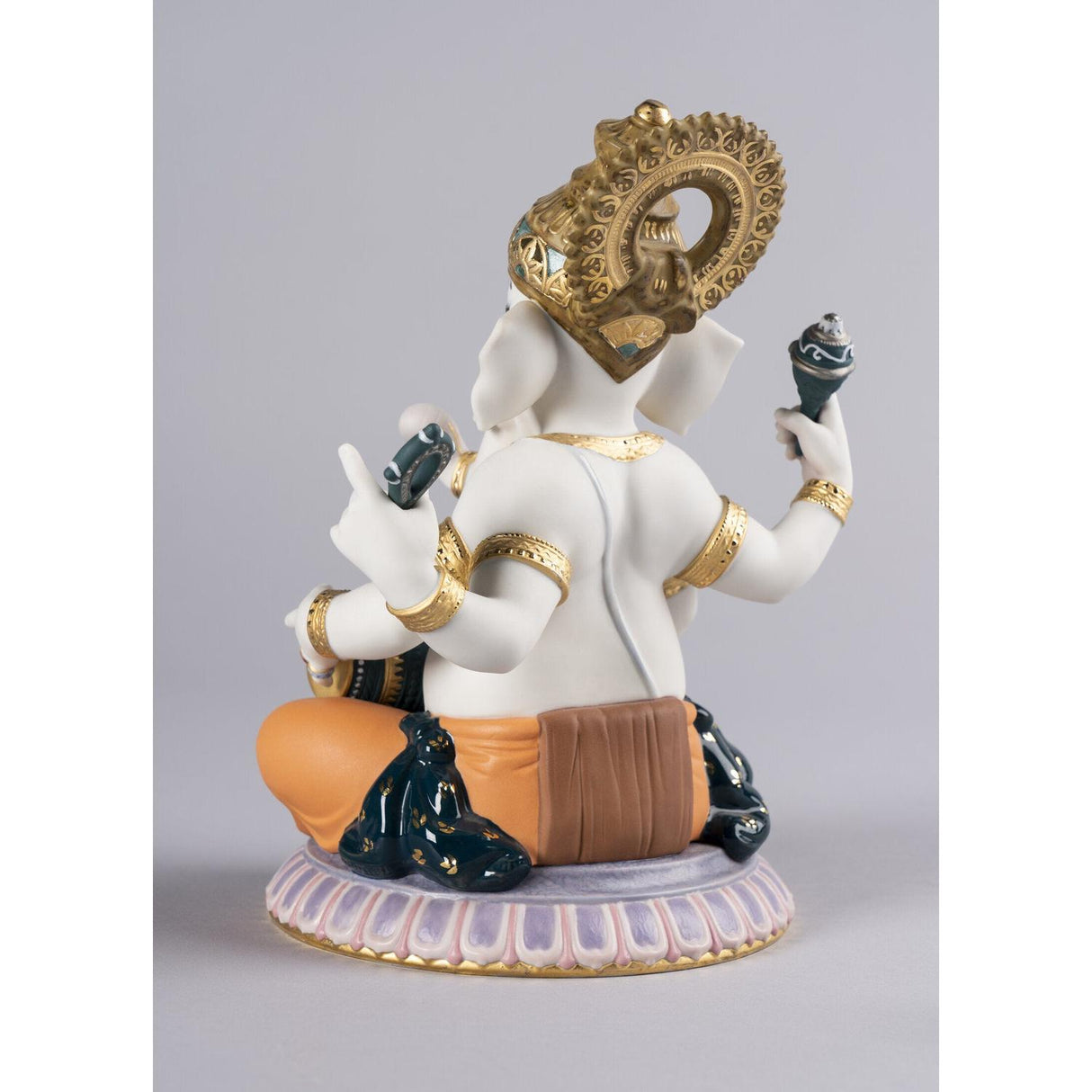 LLADRO' Figurina Ganesha con Mridangam Edizione Limitata 23x18cm Porcellana