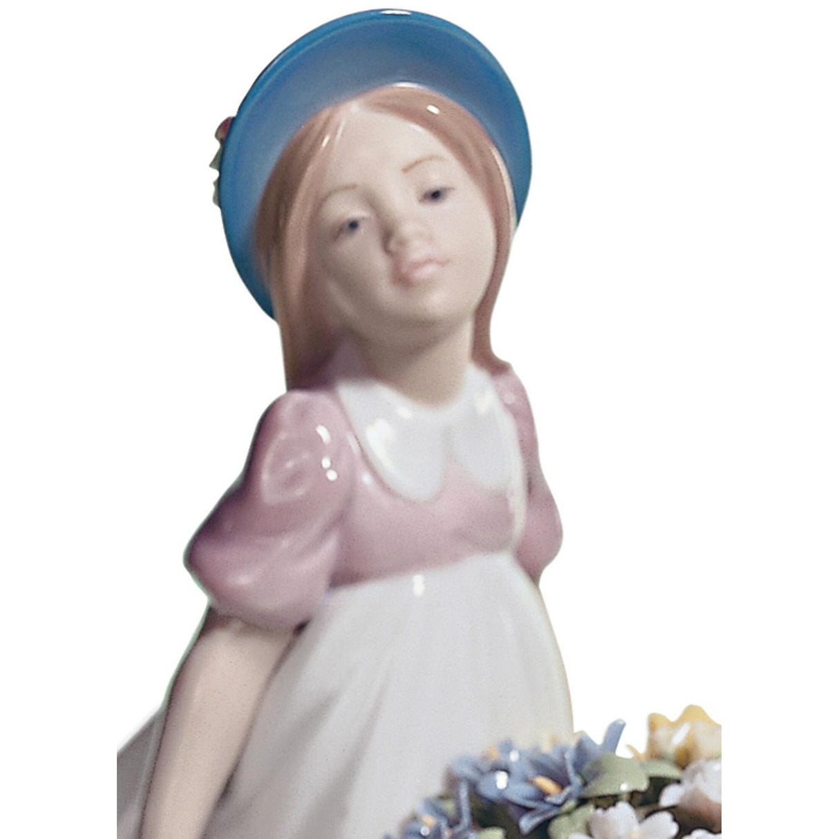 LLADRO' Figurina Bimba Carriola di Fiori 23x23cm Porcellana