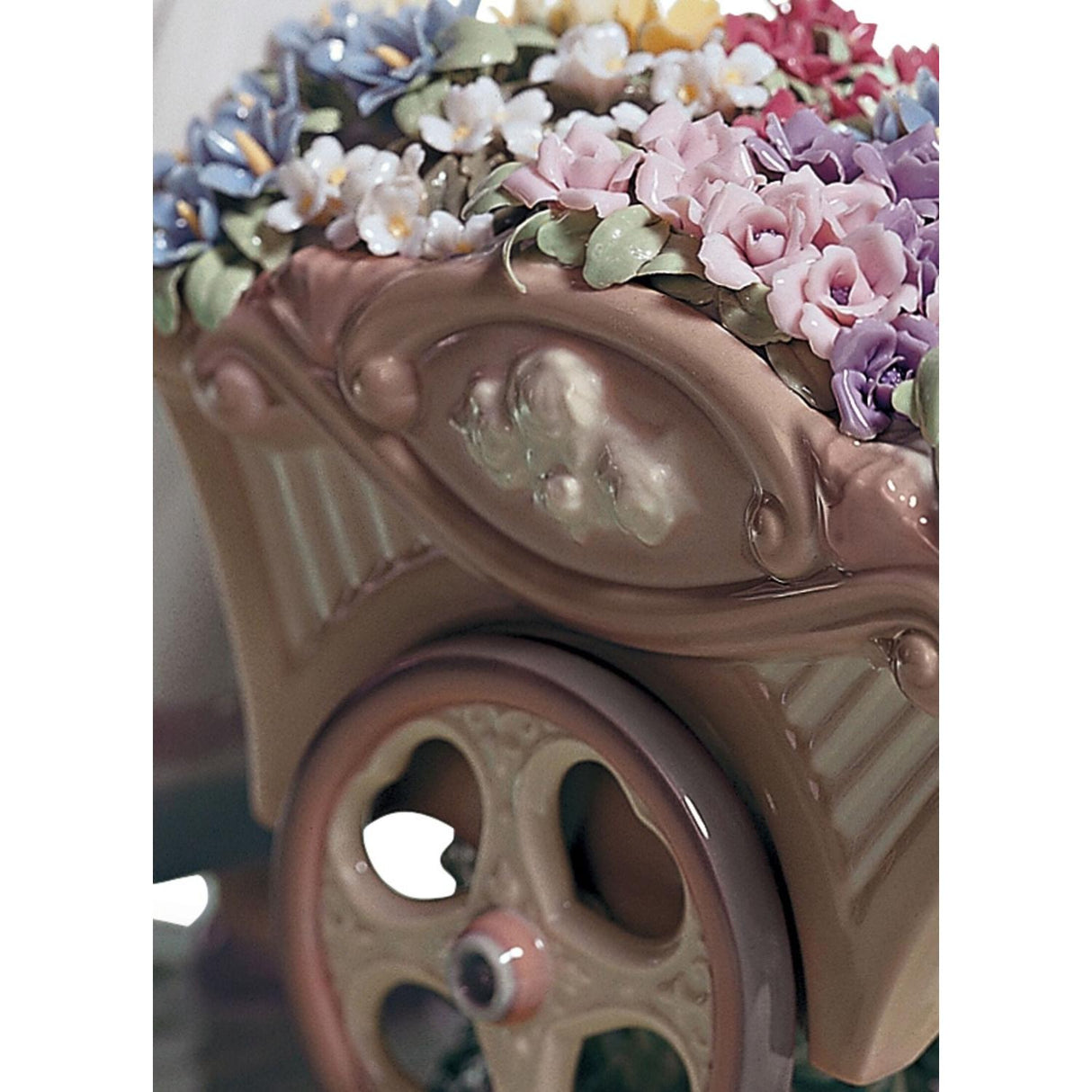 LLADRO' Figurina Bimba Carriola di Fiori 23x23cm Porcellana