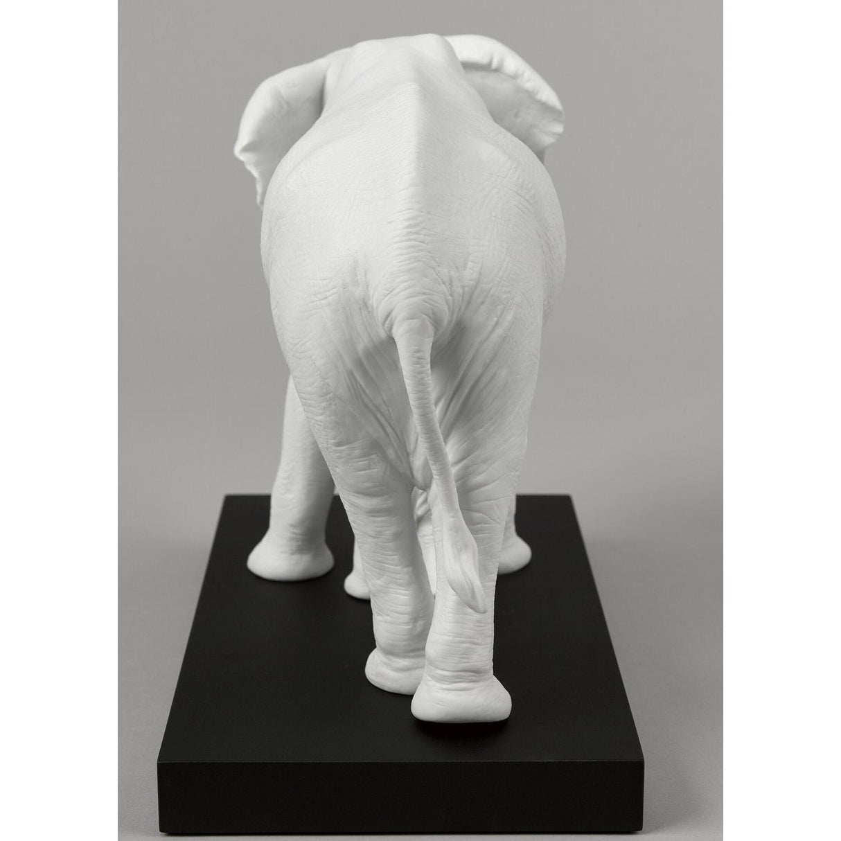 LLADRO' Scultura Elefanti Indicando la Via Bianco 29x36cm Porcellana