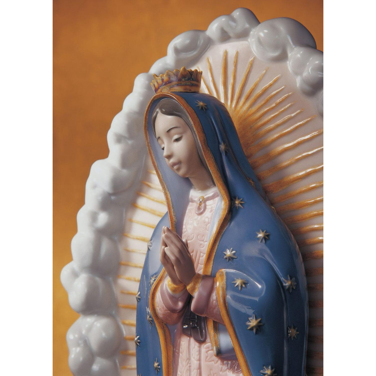 LLADRO' Figurina Madonna di Guadalupe 45x23cm Porcellana