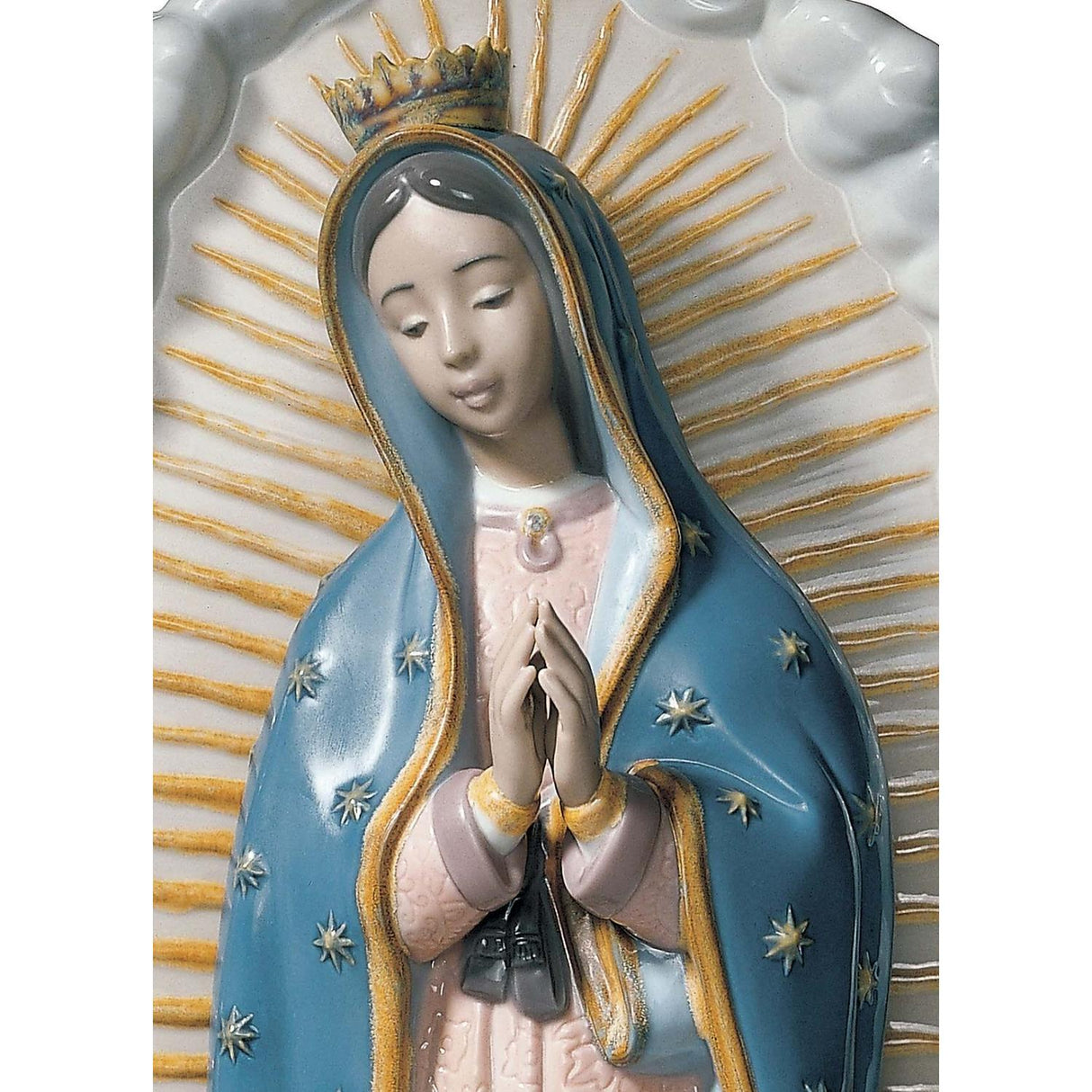 LLADRO' Figurina Madonna di Guadalupe 45x23cm Porcellana