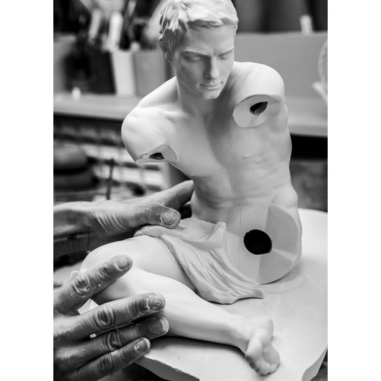 LLADRO' Figurina Angelo Custode 28x40cm Porcellana