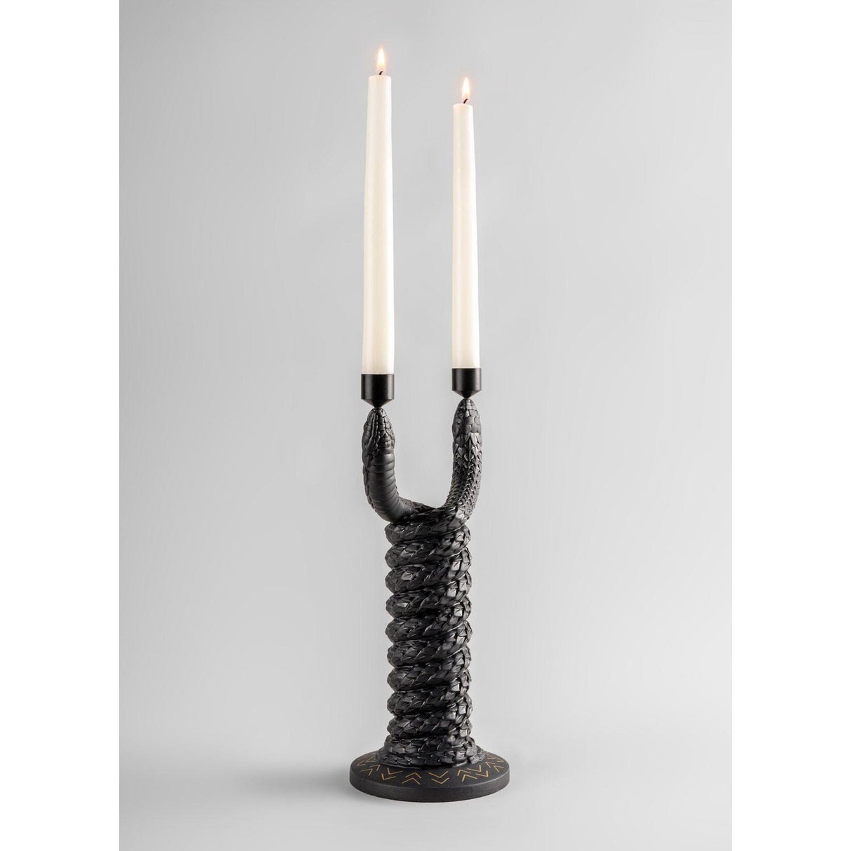 LLADRO' Candelabro Snakes 32x17cm Porcellana