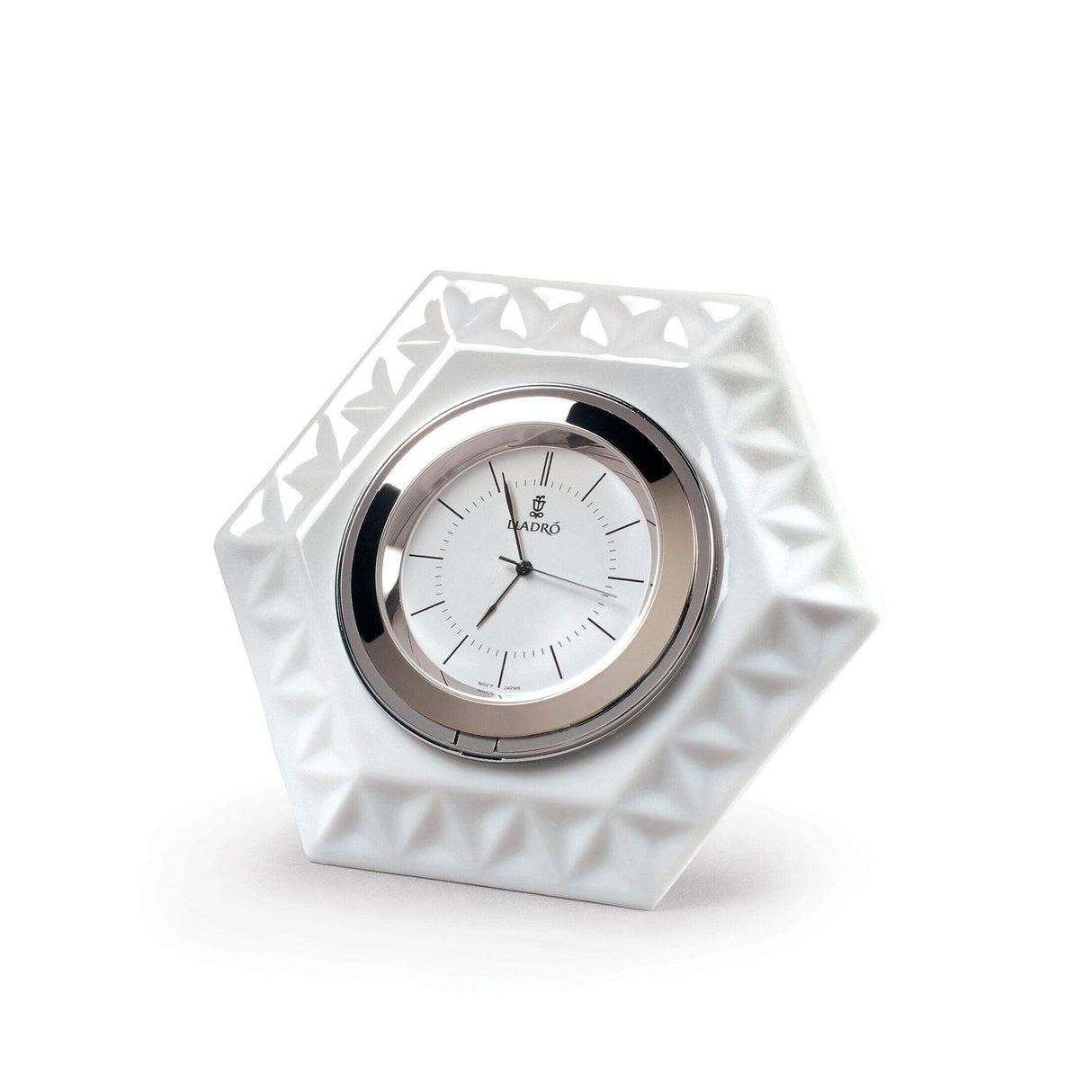 LLADRO' Orologio Esagonale Frame 7x9cm Porcellana