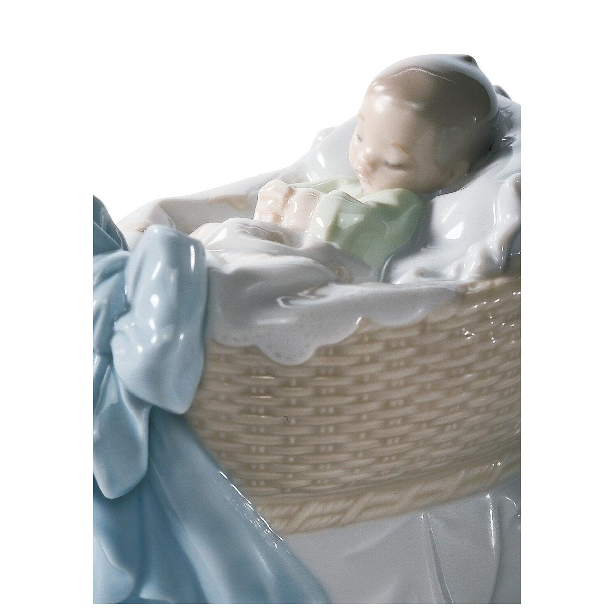 LLADRO' Figurina Bimbo Un Regalo Dal Cielo 9x7cm Porcellana
