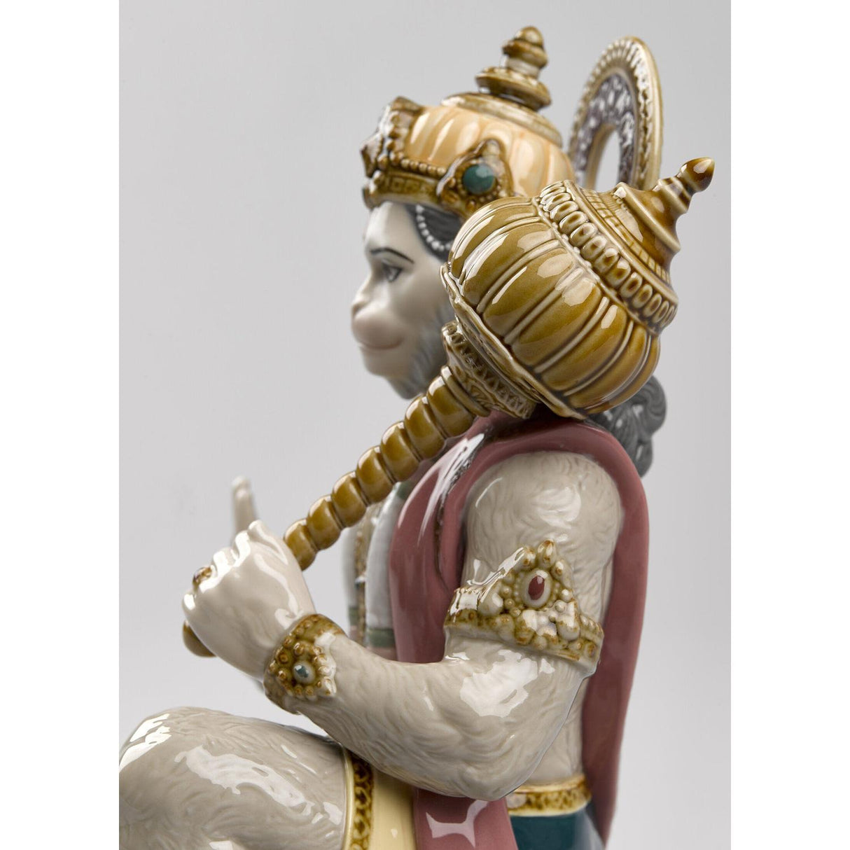 LLADRO' Figurina Hanuman 27x15cm Porcellana