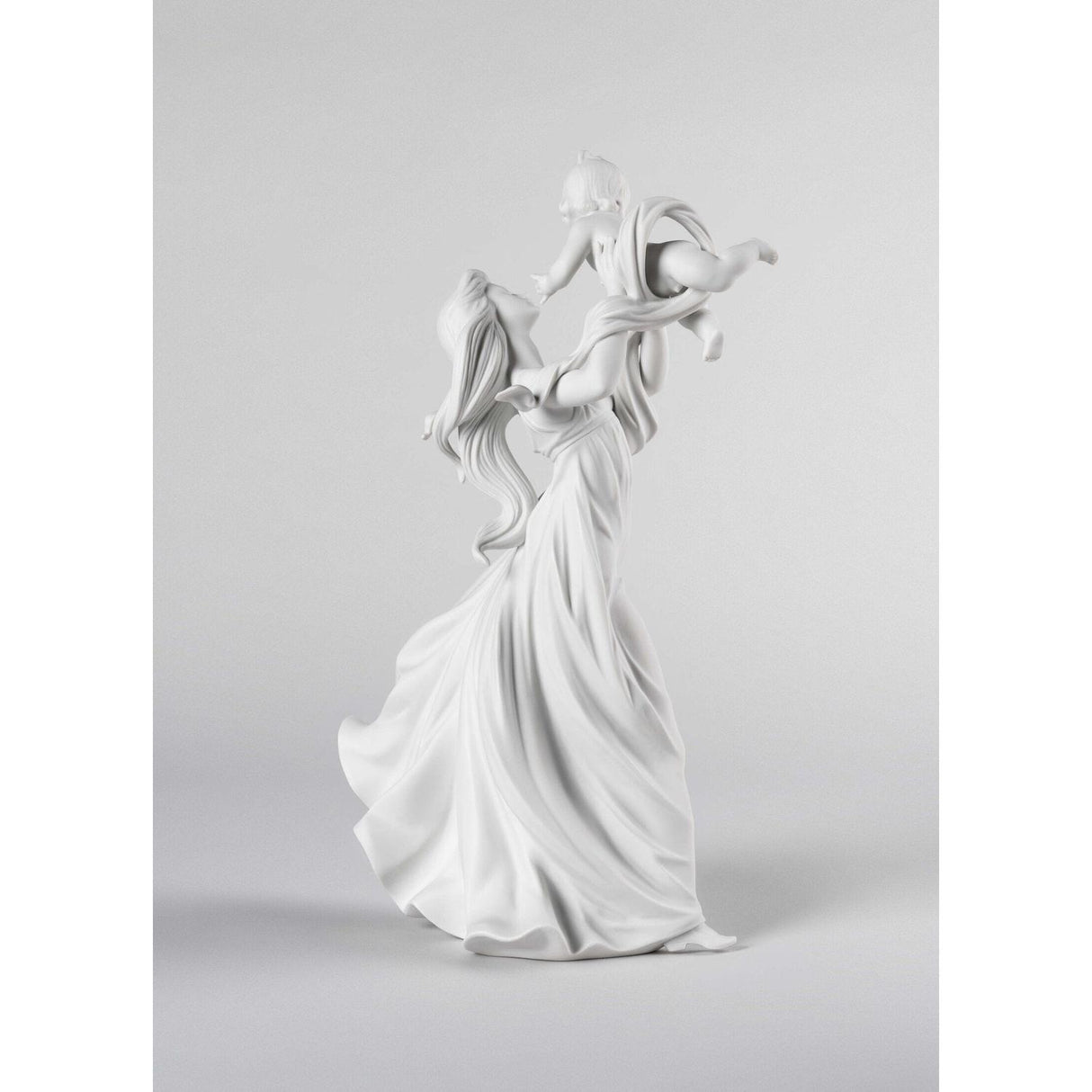 LLADRO' Figurina Madre Il Mio Bellissimo BebE' Bianco Mate 46x29cm Porcellana