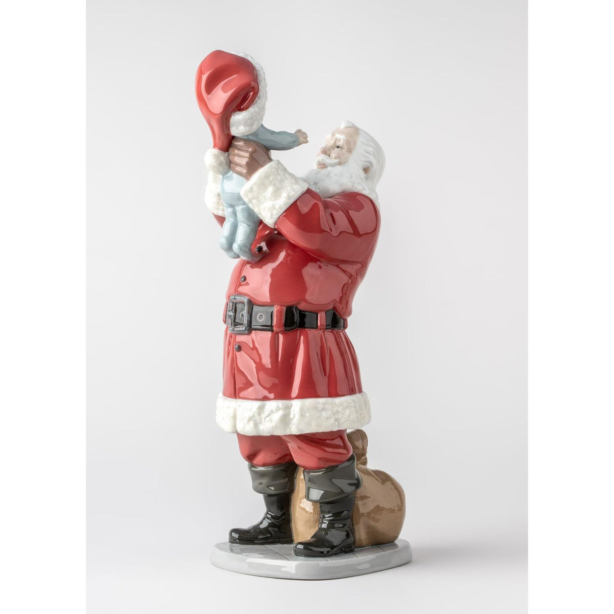 LLADRO' Buon Natale Babbo Natale! Scultura 38x13cm Porcellana
