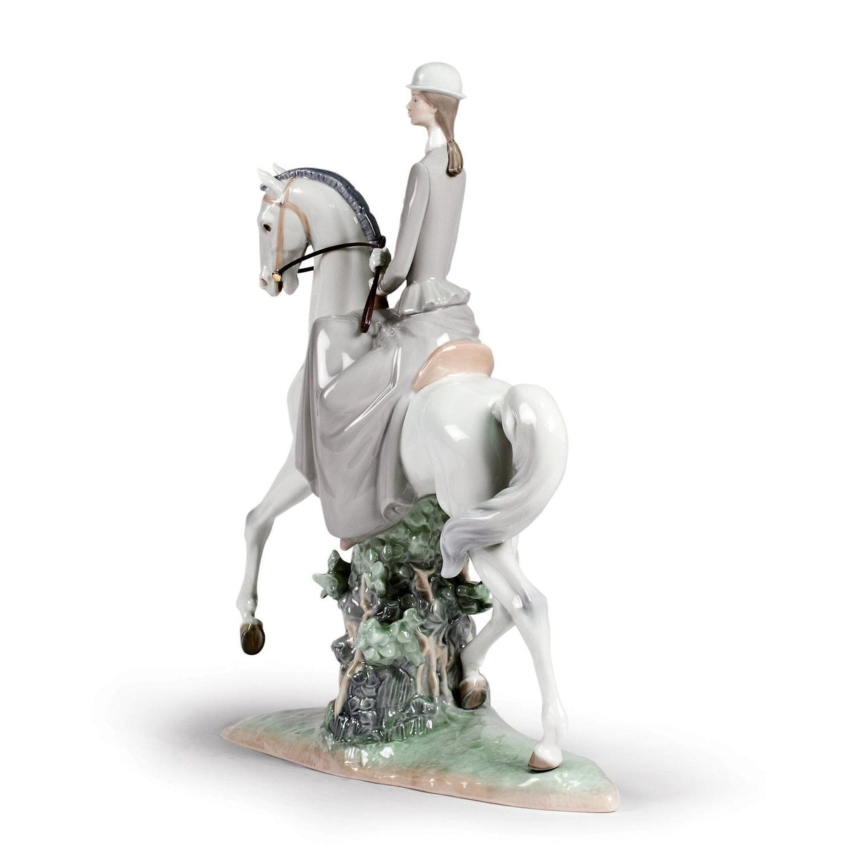 LLADRO' Figurina Amazzone 45x37cm Porcellana