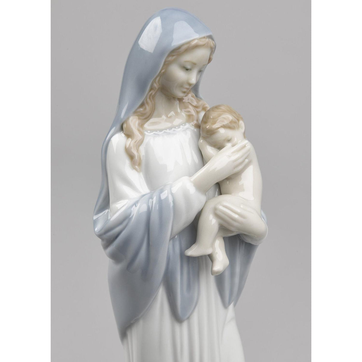 LLADRO' Figurina Madonna Dei Fiori 33x14cm Porcellana