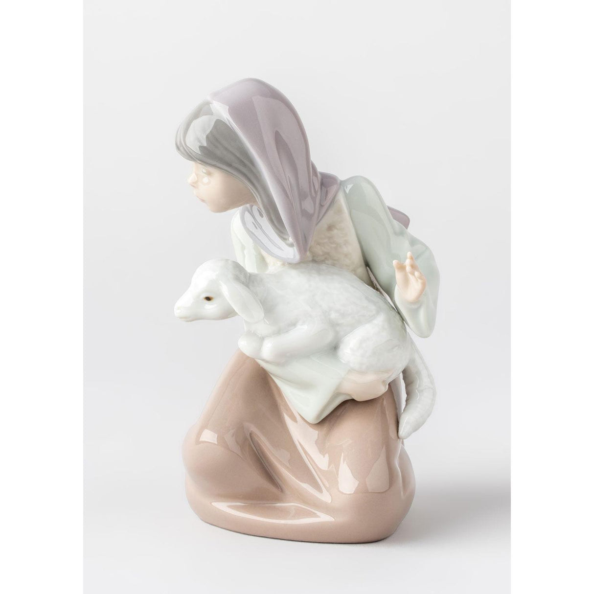 LLADRO' Figurina Natività Pastorella 14x8cm Porcellana
