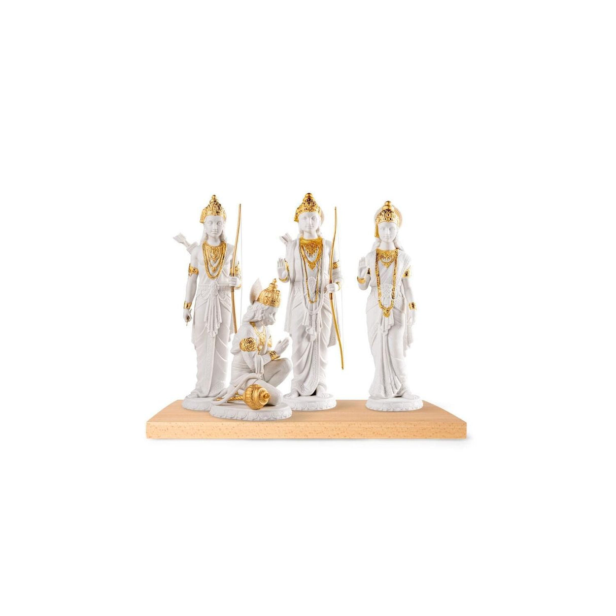 LLADRO' Scultura Rama Lustro Oro 30x10cm Porcellana