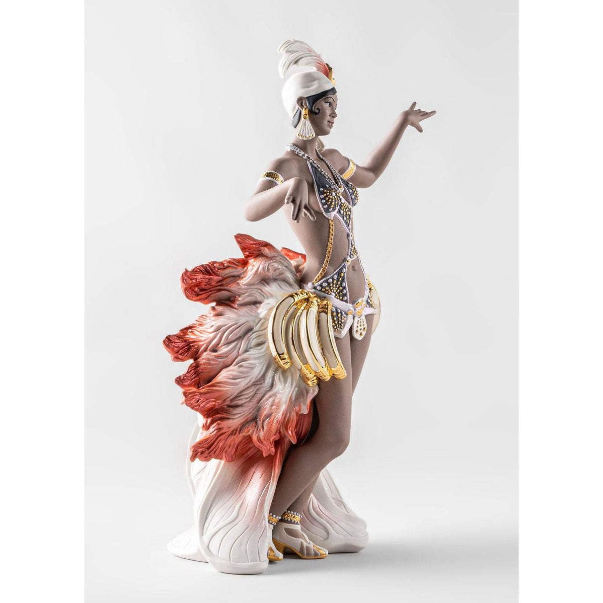 LLADRO' Scultura Dea D'Ebano 52x36cm Porcellana