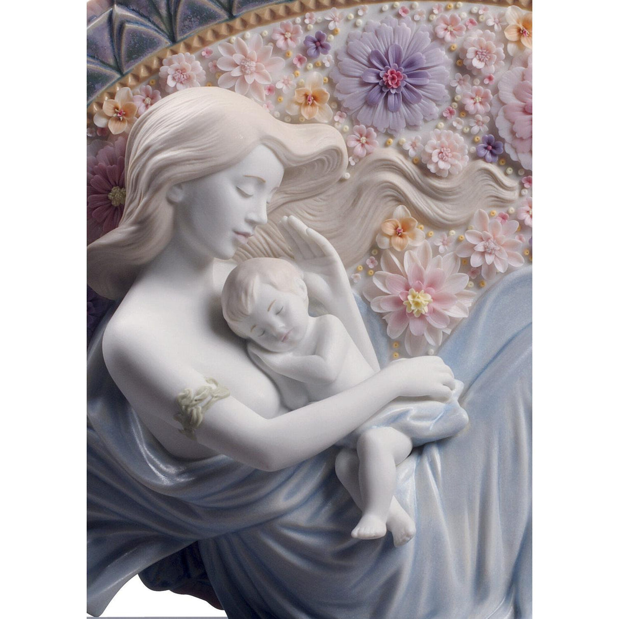 LLADRO' Figurina Madre Il Fiorire Della Vita 28x35cm Porcellana