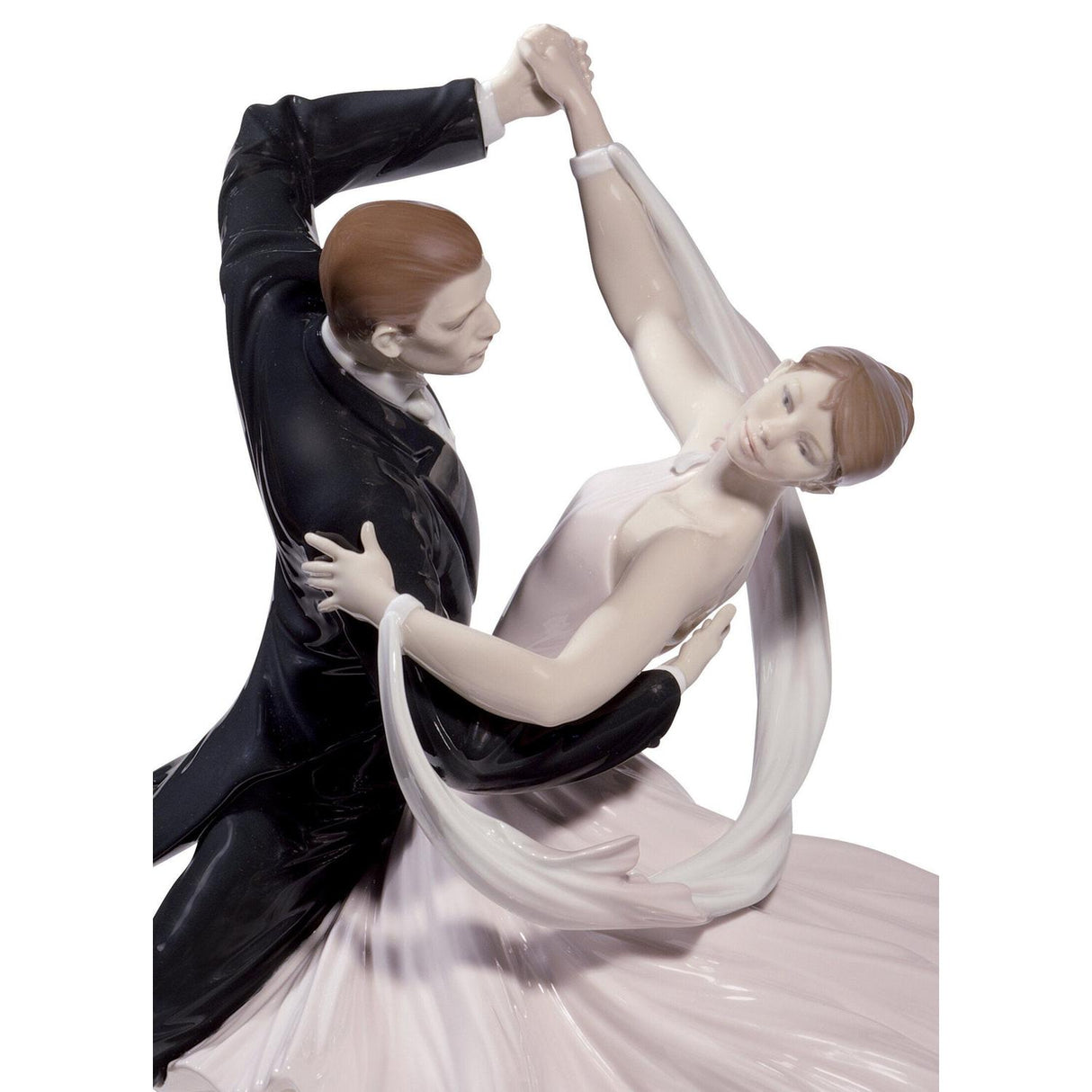 LLADRO' Figurina Coppia Elegante Foxtrot Edizione Limitata 37x36cm Porcellana