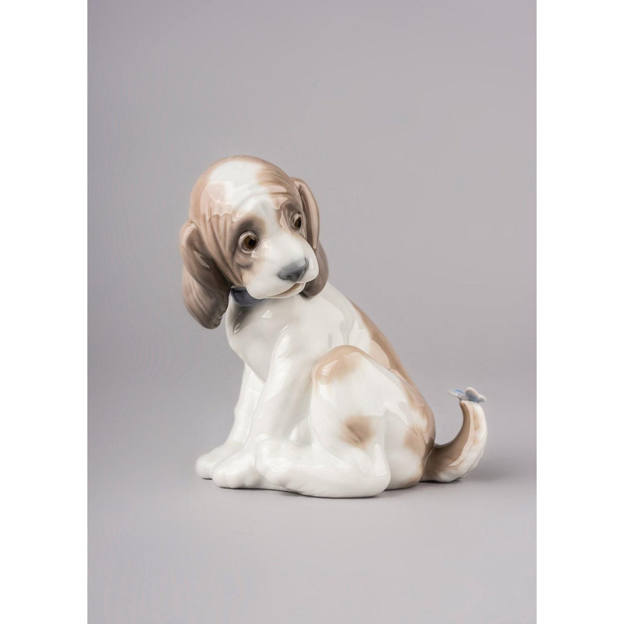 LLADRO' Figurina Cane con Farfalla 11x11cm Porcellana
