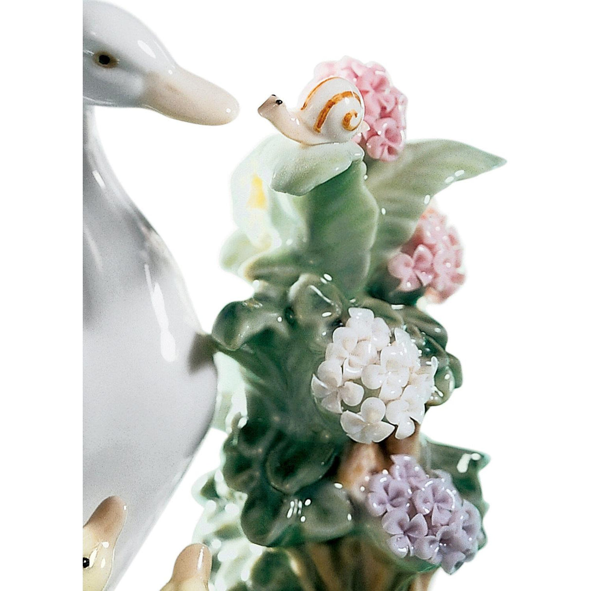 LLADRO' Figurina Ciao Anatra 12x10cm Porcellana