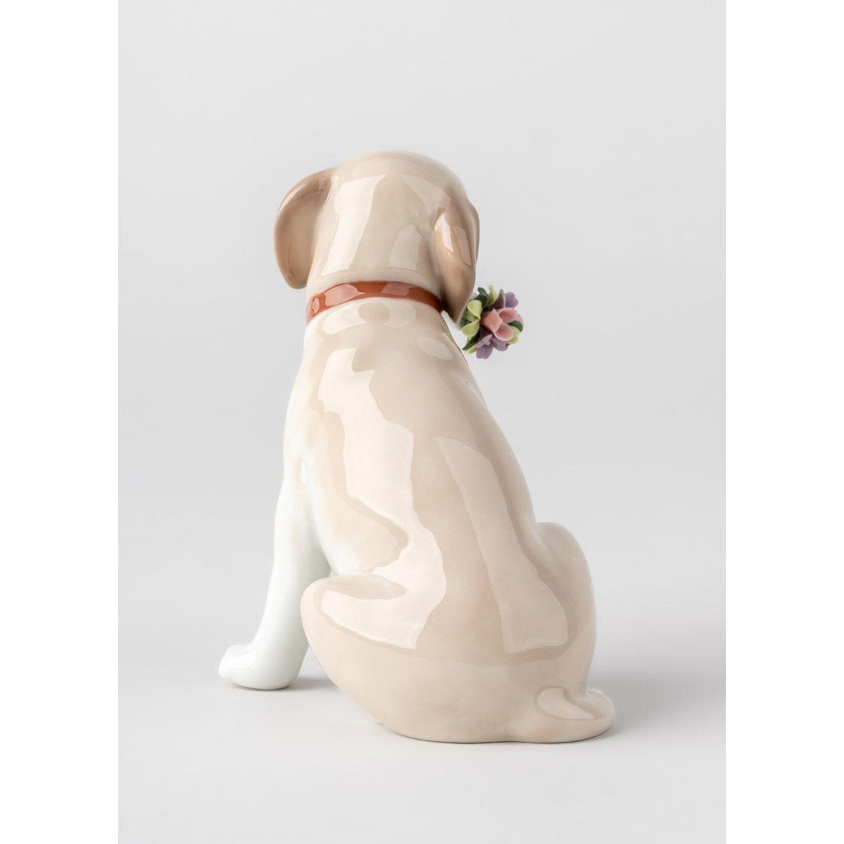 LLADRO' Figurina Cane Questi Fiori Sono per Te 12x7cm Porcellana