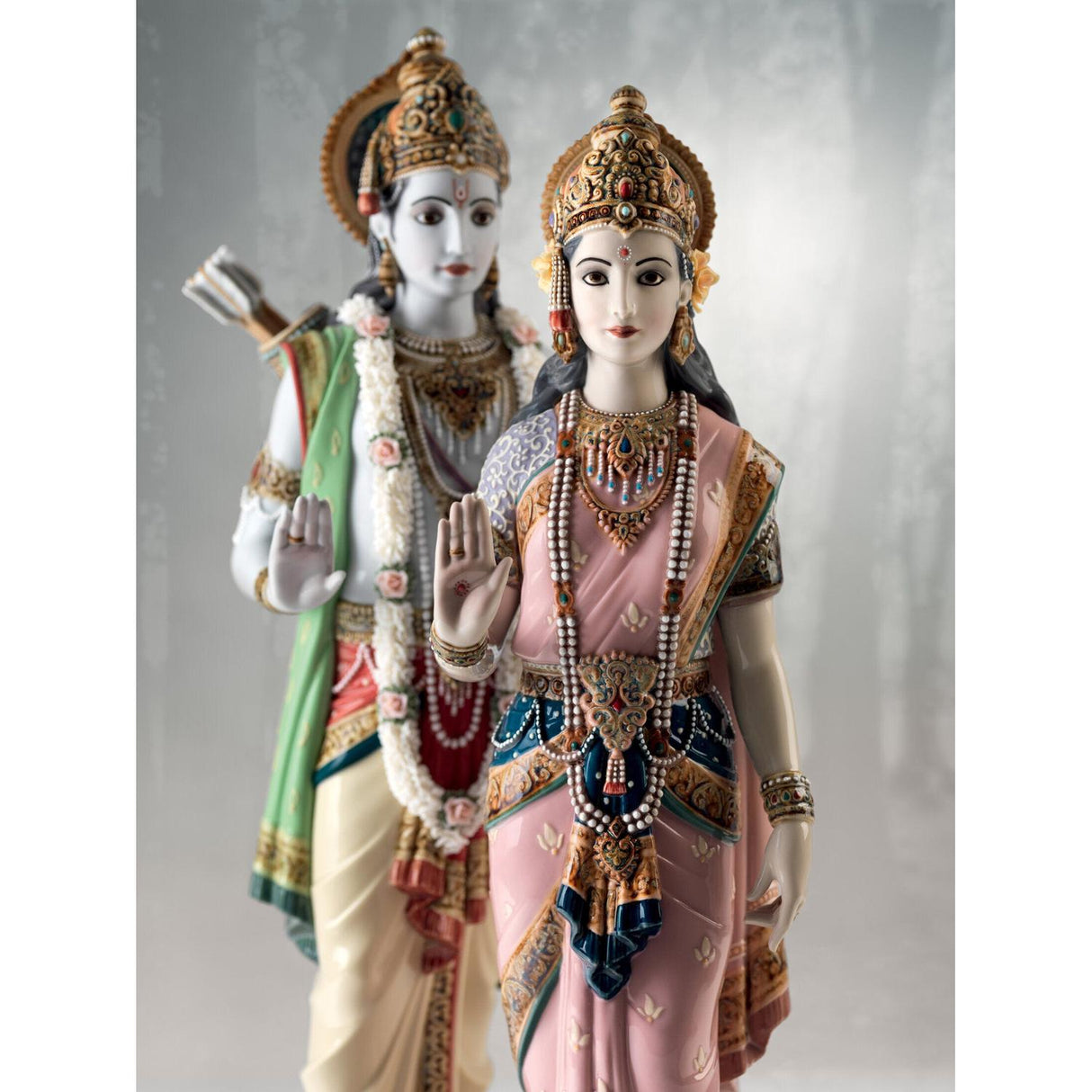 LLADRO' Scultura Rama e Sita Edizione Limitata 47x30cm Porcellana