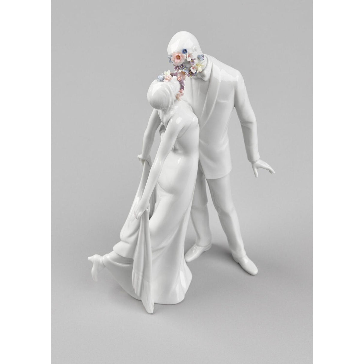 LLADRO' Scultura Amore I Fiori 32x21cm Porcellana