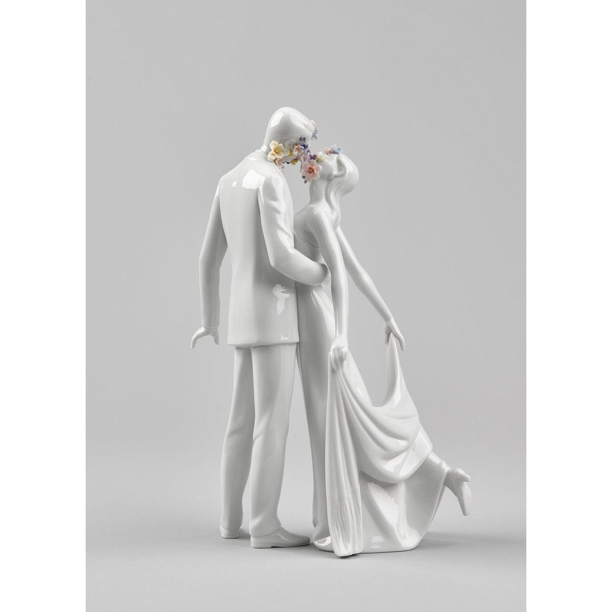 LLADRO' Scultura Amore I Fiori 32x21cm Porcellana